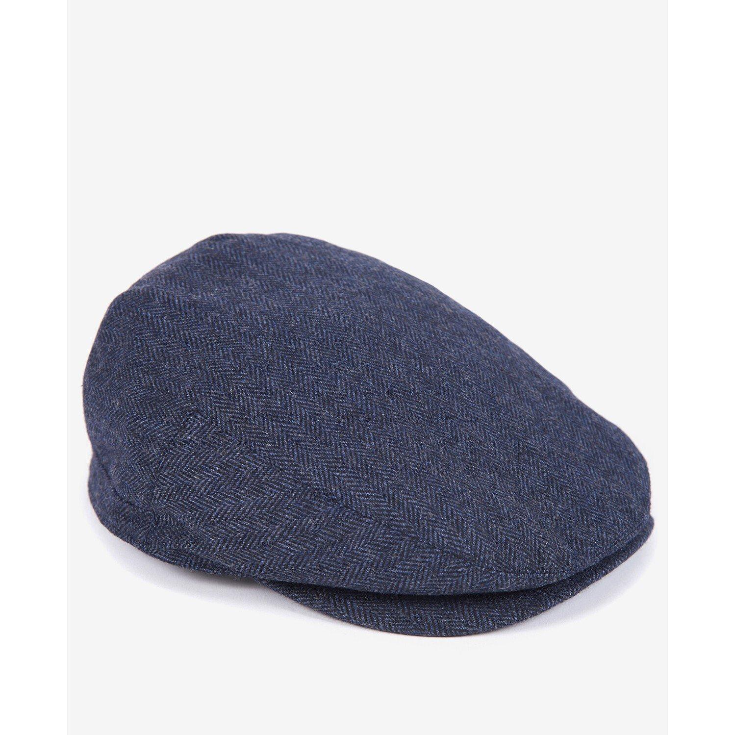 Navy - Barbour - Barlow Wool Mix Flat Cap - 2