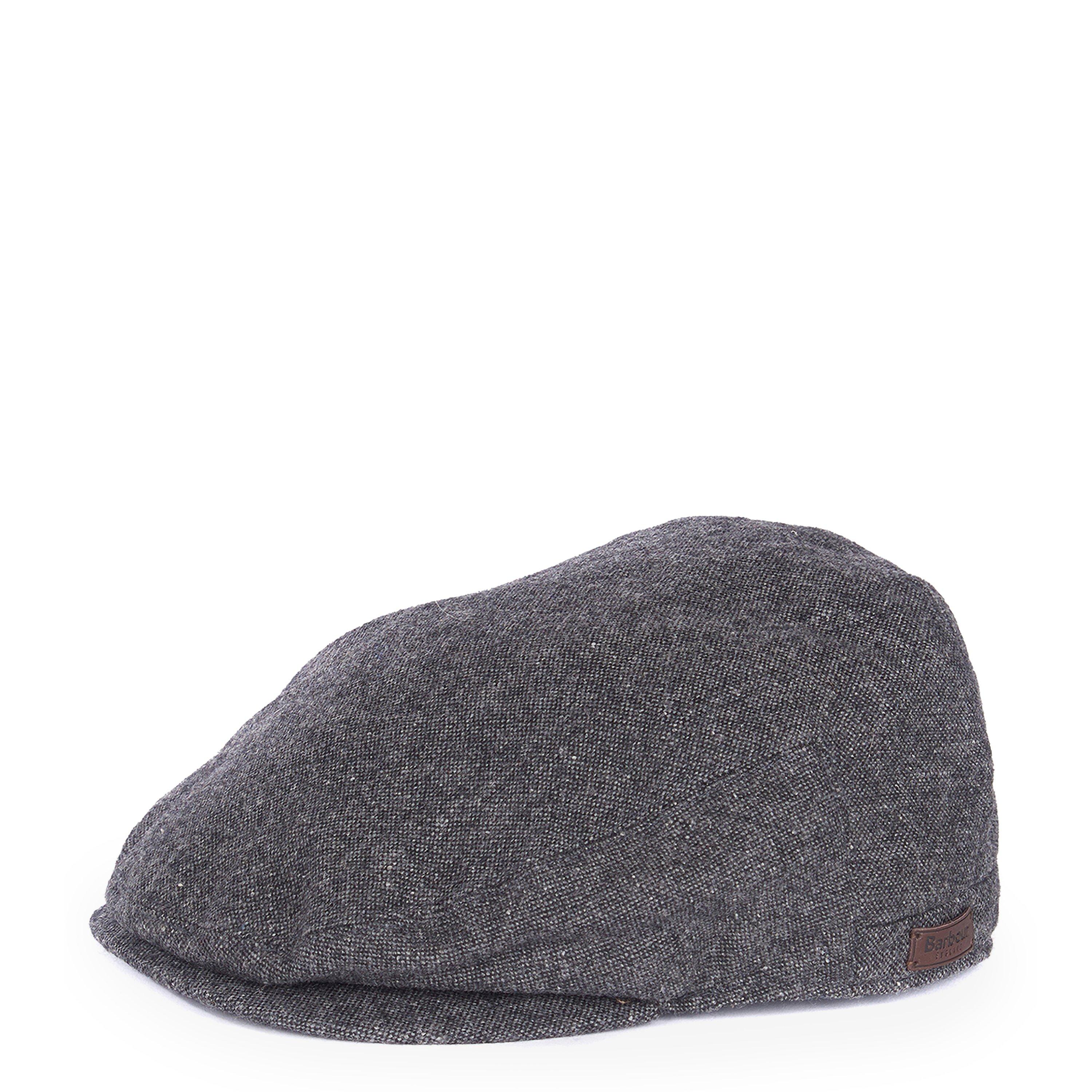 Grey GY31 - Barbour - Men's Barlow Wool Mix Textured Flat Cap - 1
