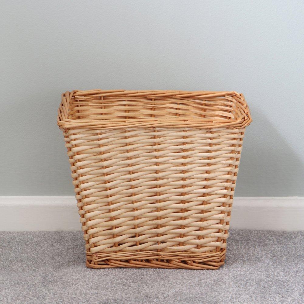 Beige - JVL - Acacia Set of 4 Rectangular Willow Baskets - 3