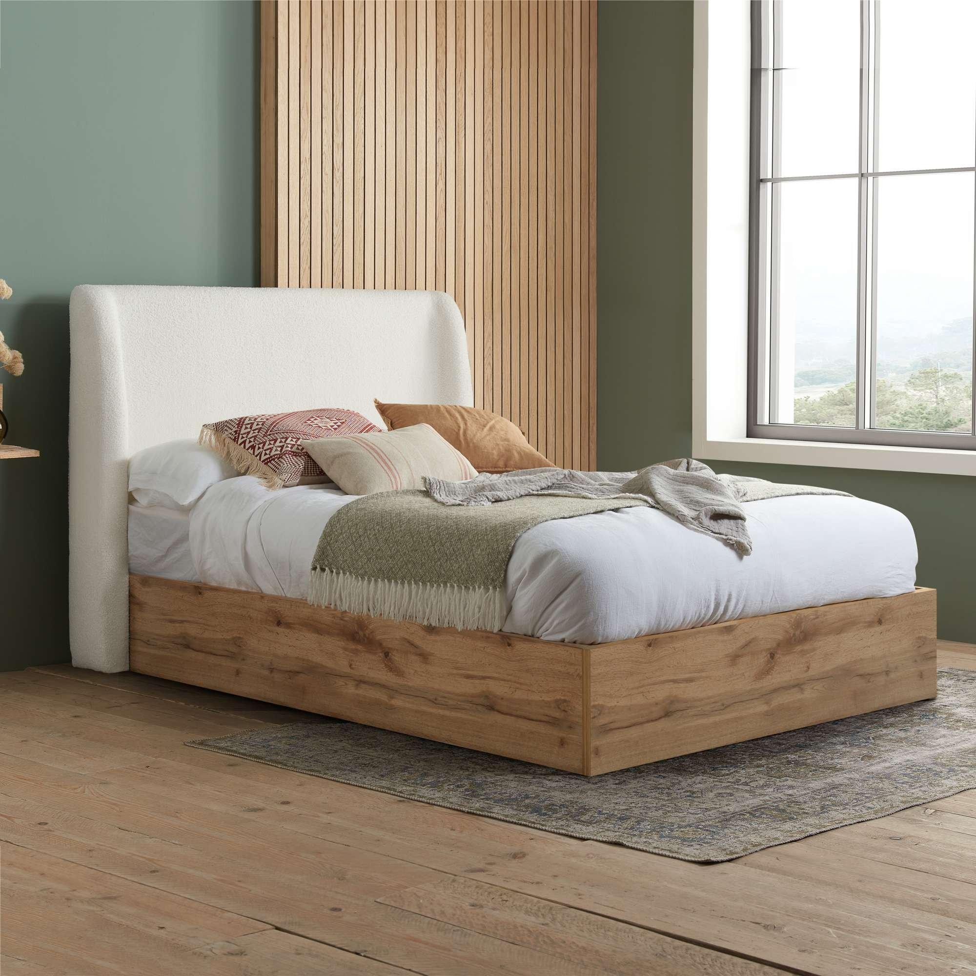 Birlea  Halfden Ottoman Bed - White - King