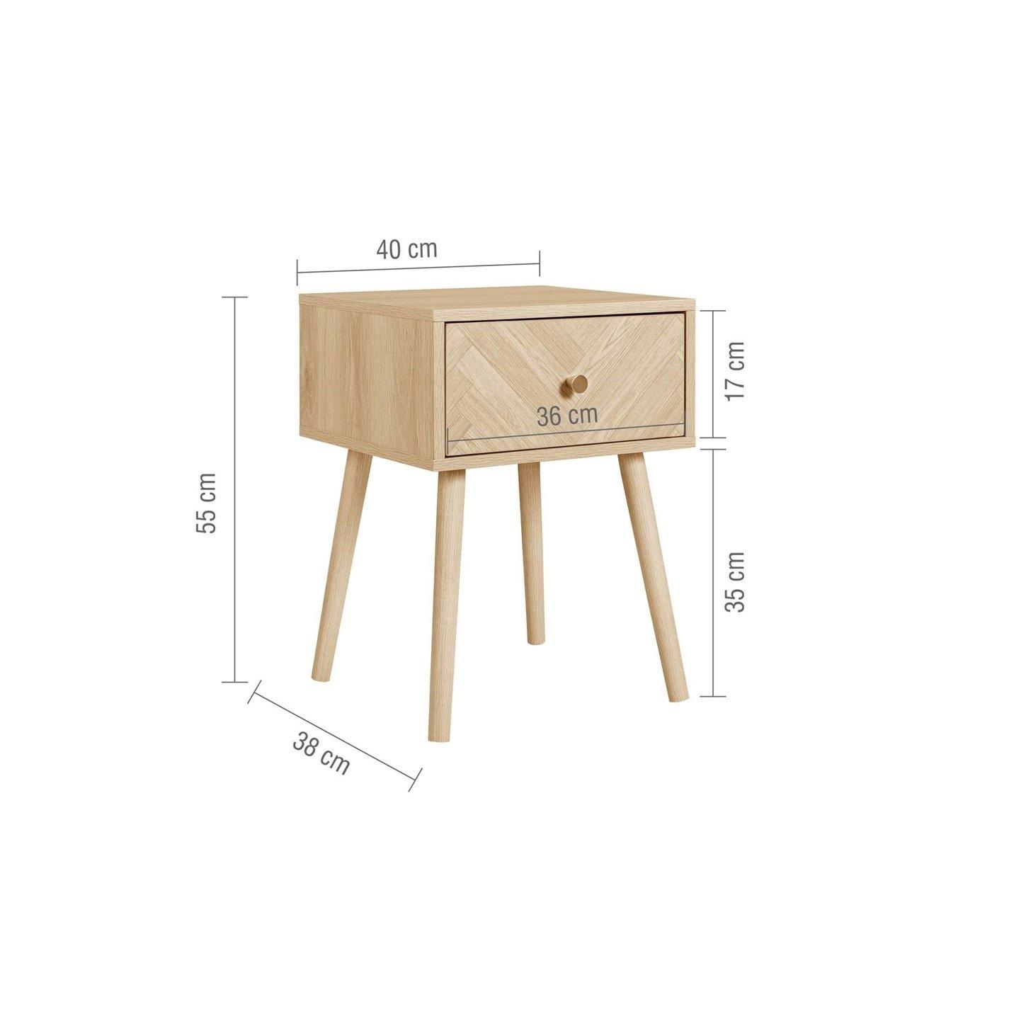Brown - Birlea - Herringford Bedside Table - 11
