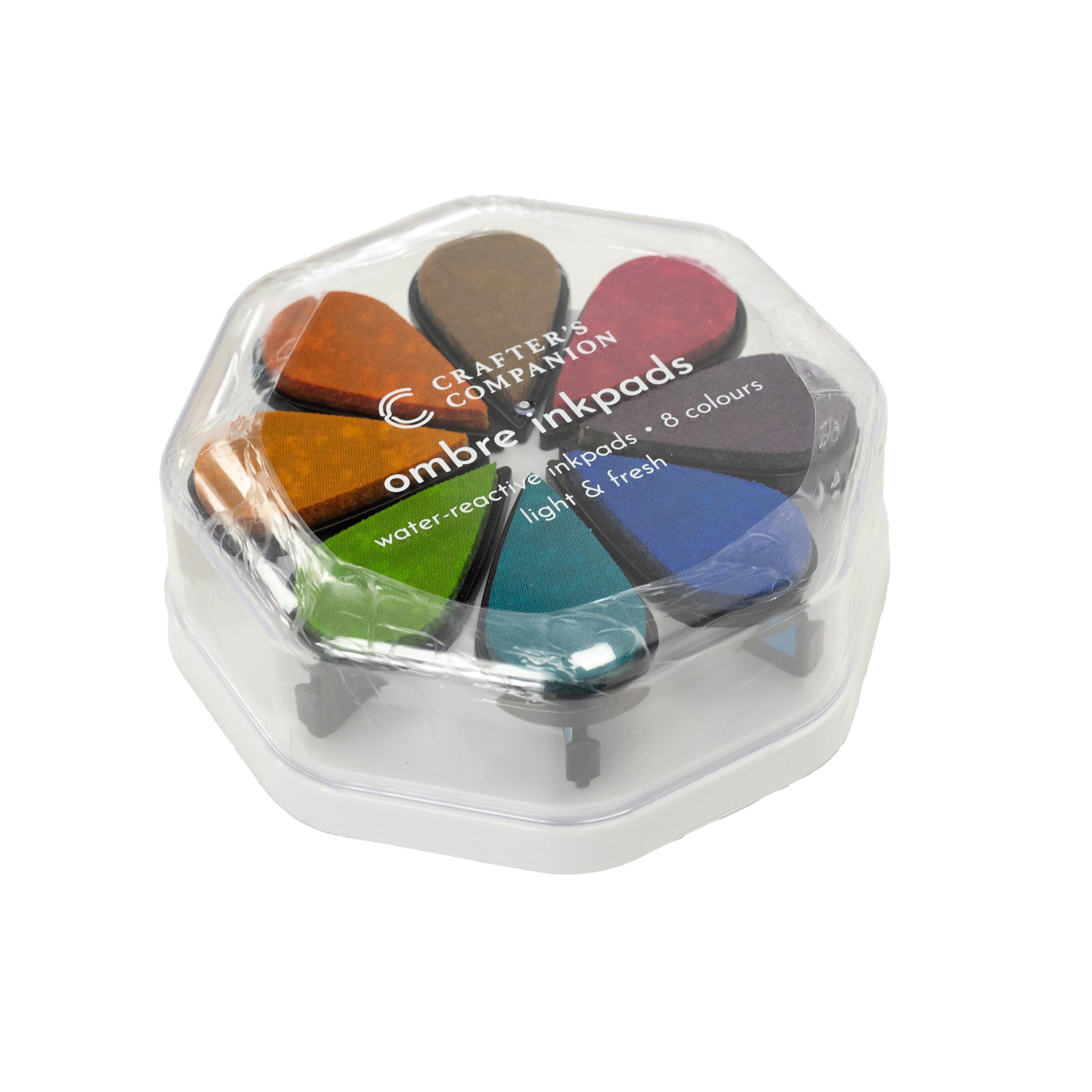 Multi - Crafters Companion - Water Reactive Ombre Inkpads - Light and Fresh - 2