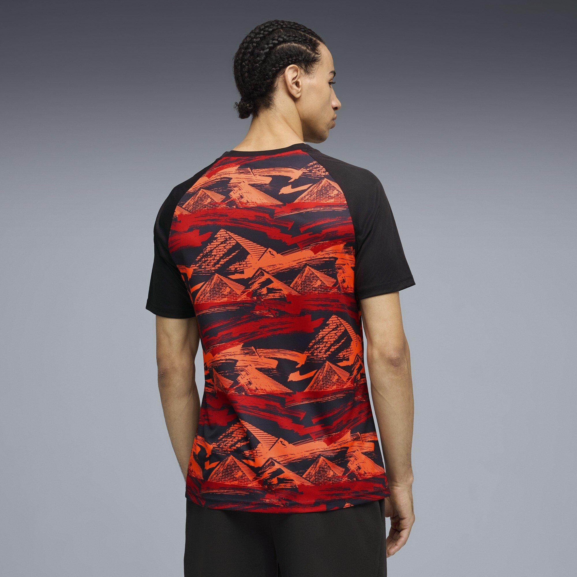 Schwarz/Rot - Puma - Men's Egypt Short Sleeve T-Shirt - 4