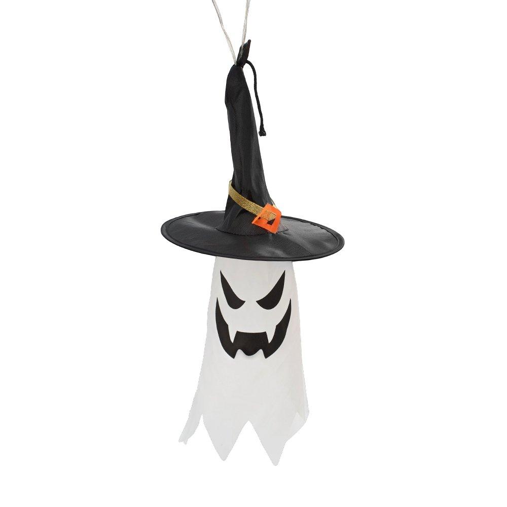 Multi - LIFE IDEAS - 5Pcs Halloween Ghost Witch Hats with LED Lights - 8