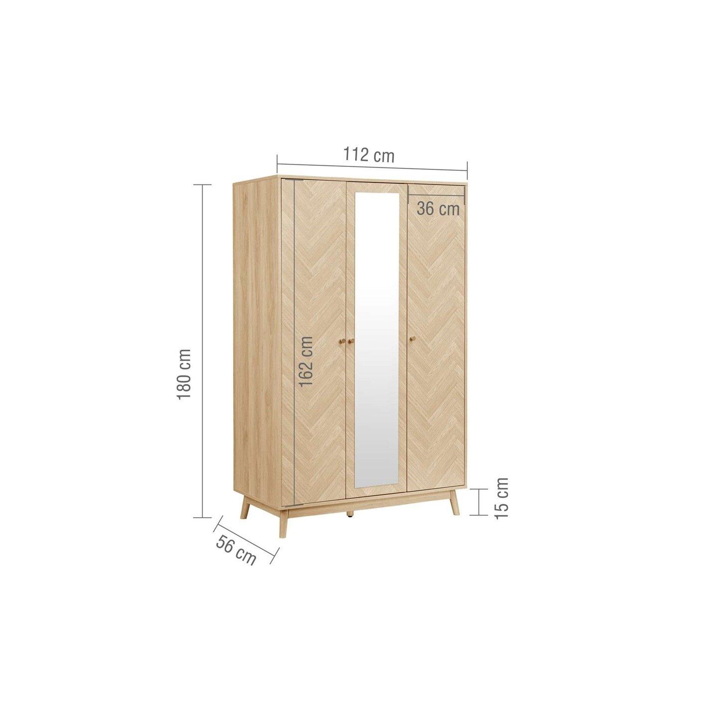 Brown - Birlea - Herringford choice of Wardrobes - 12