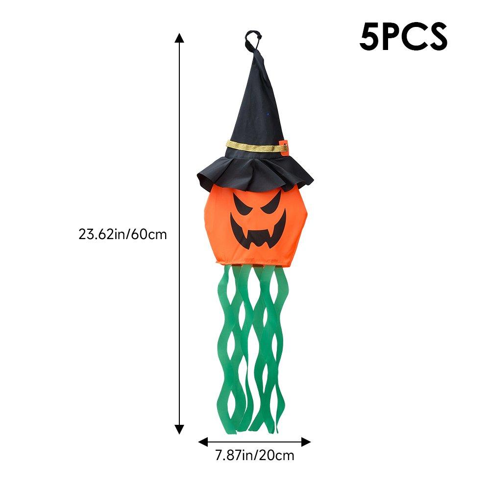 Multi - LIFE IDEAS - 5pcs Halloween Decorations Ghost Pumpkins - 2