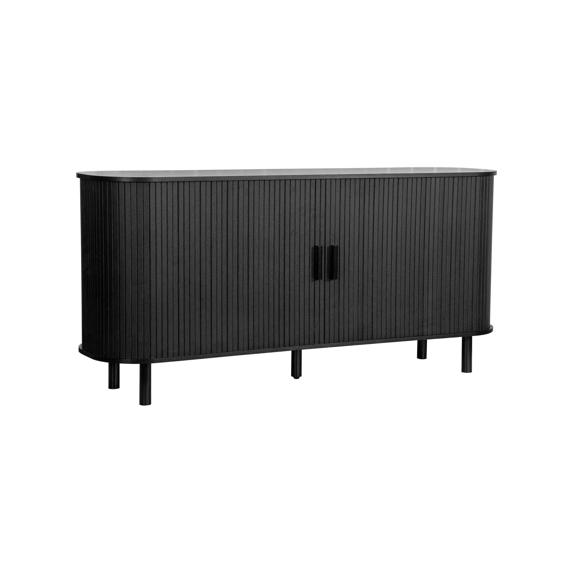 Black - Birlea - Axel 2 Door Fluted Sideboard - 7