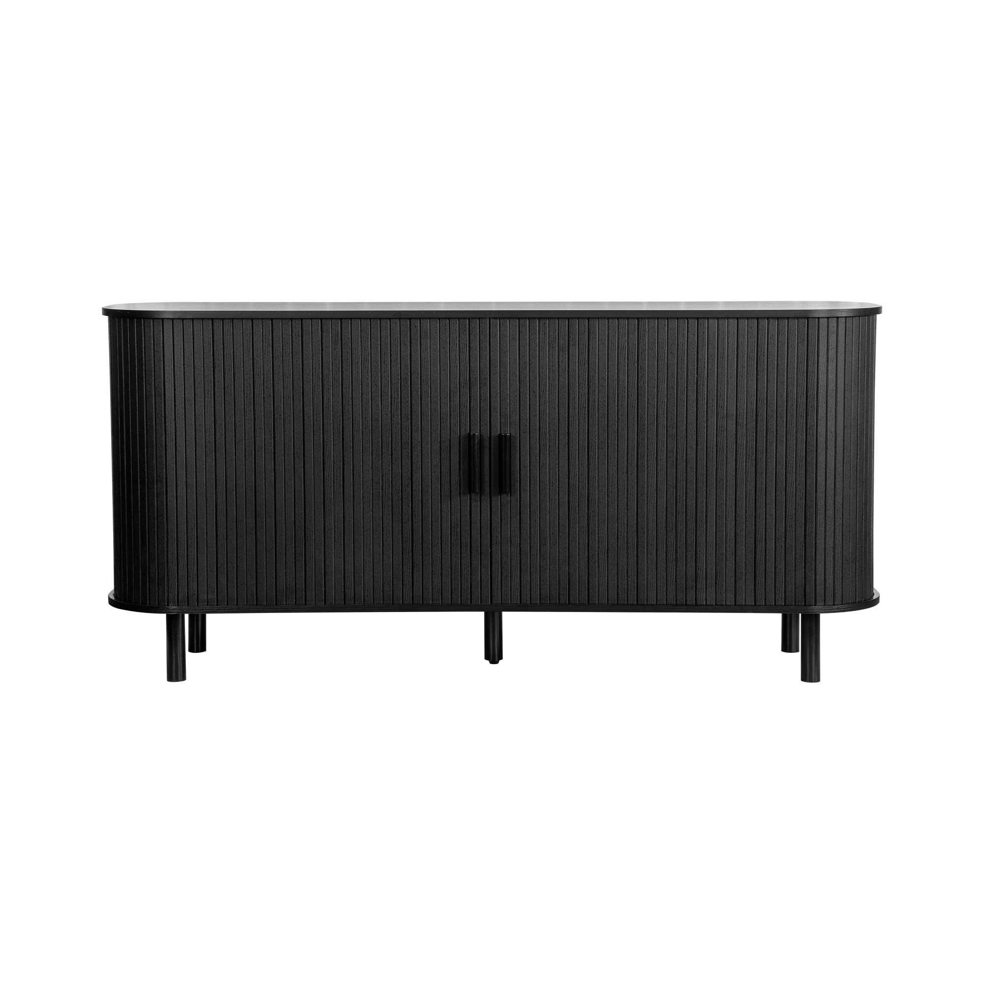 Black - Birlea - Axel 2 Door Fluted Sideboard - 9