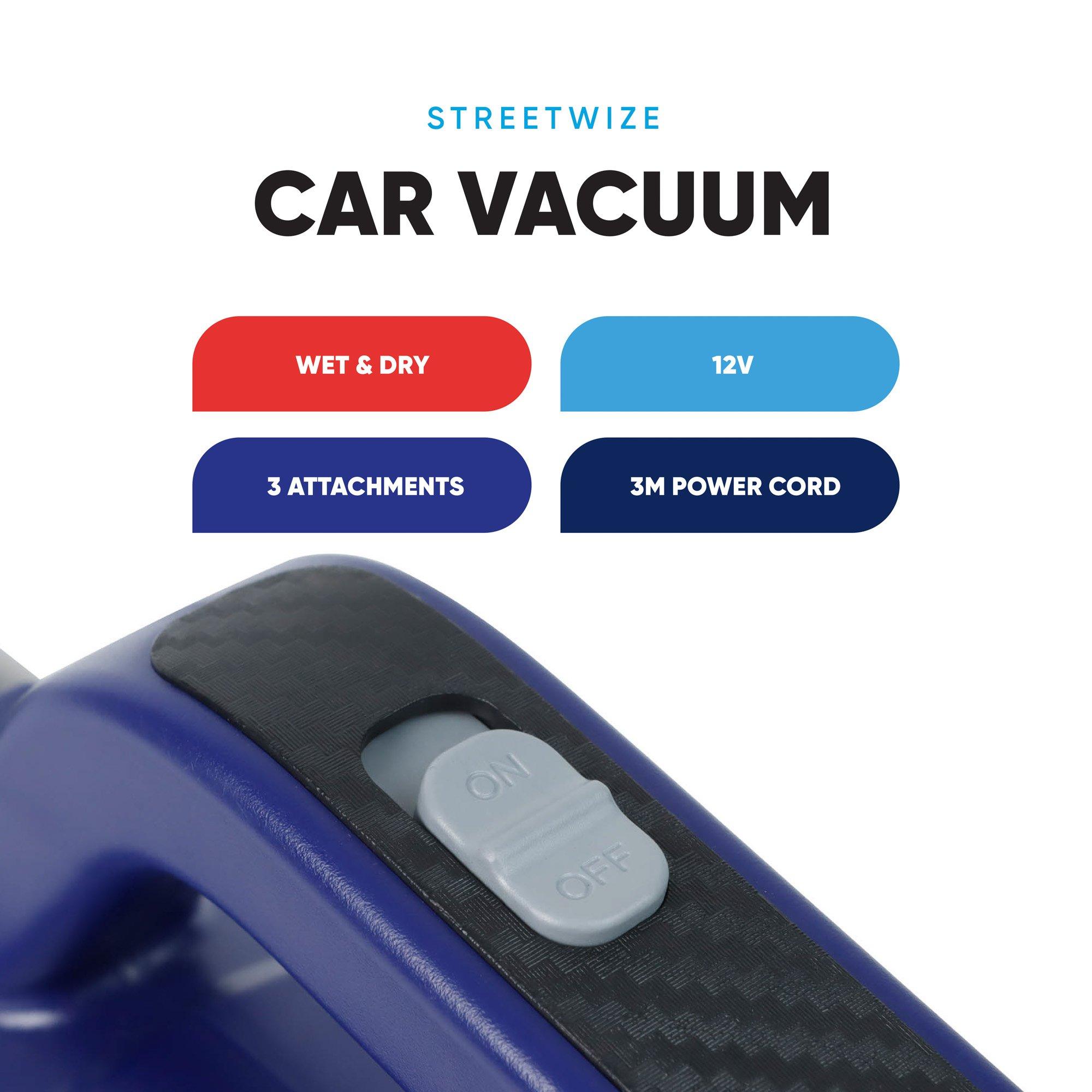 Blue - Streetwize - 12V Wet & Dry Car Vacuum Cleaner - 5