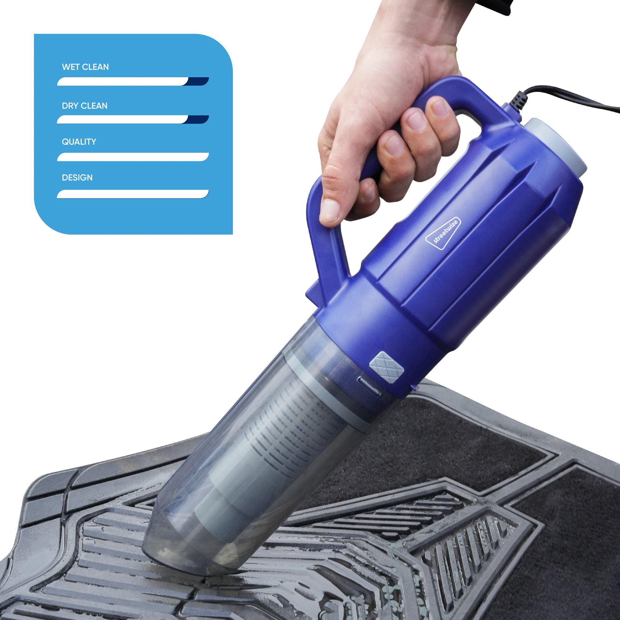 Blue - Streetwize - 12V Wet & Dry Car Vacuum Cleaner - 7