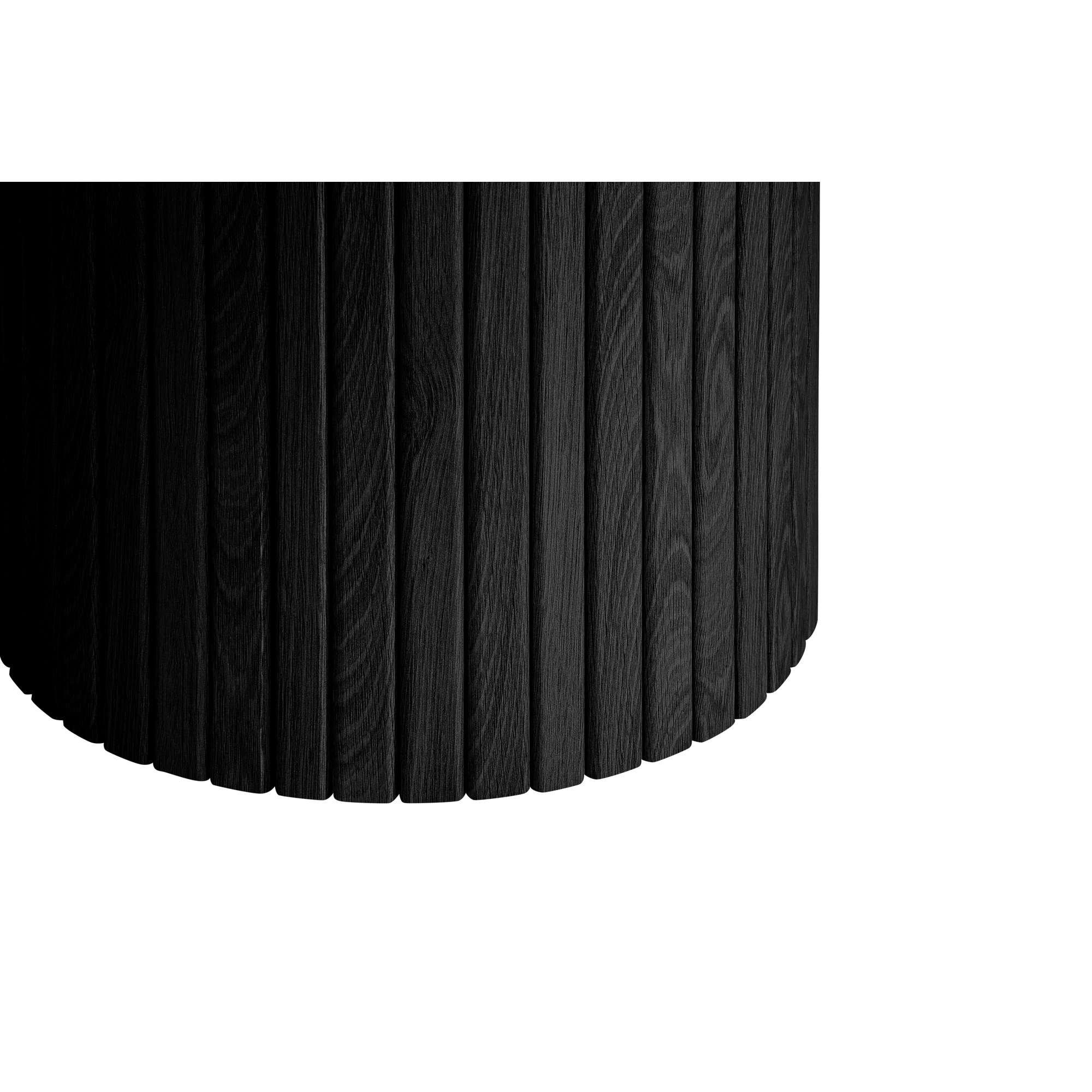 Black - Birlea - Axel Fluted Side Table - 6