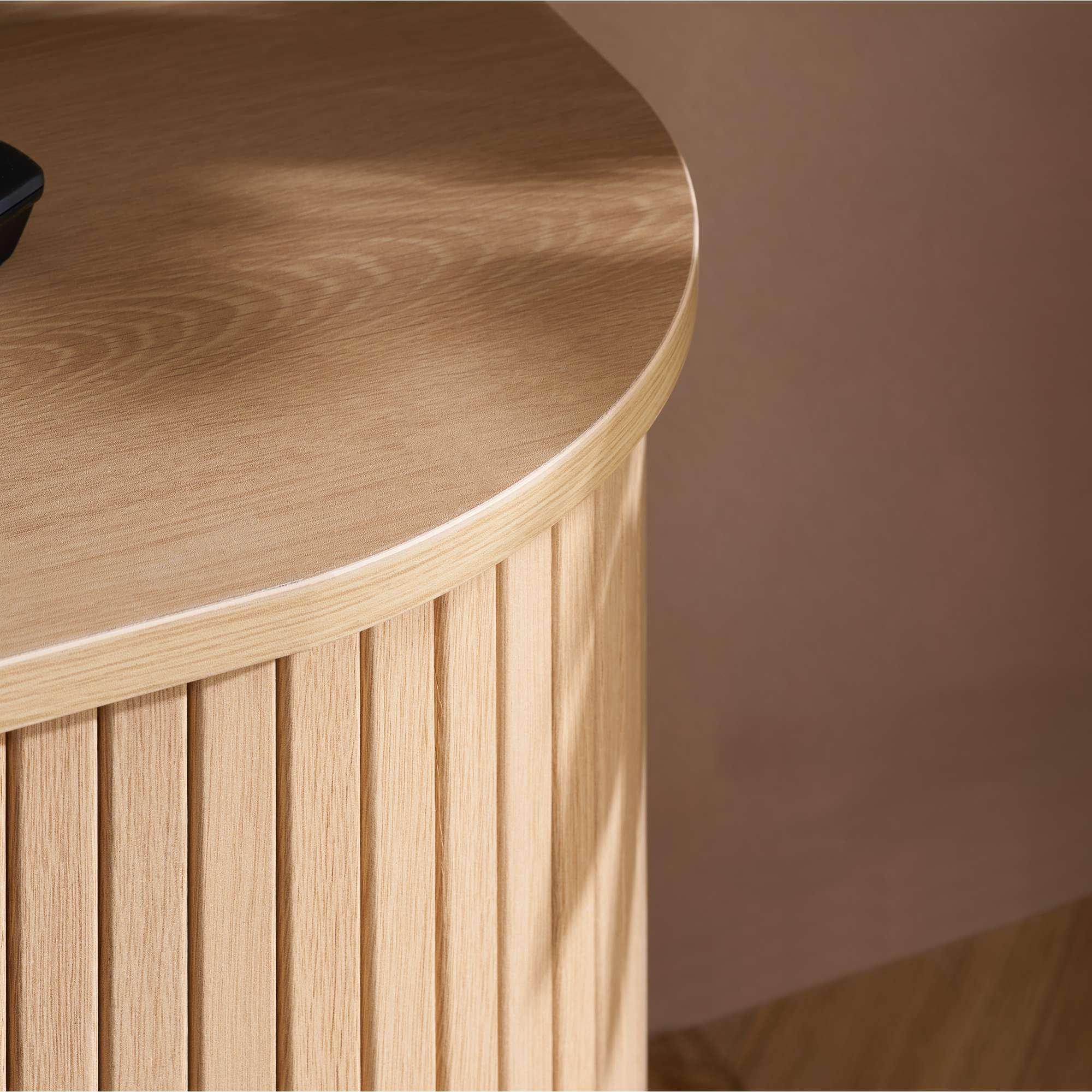 Oak - Birlea - Axel 6 Drawer Fluted Chest - 6