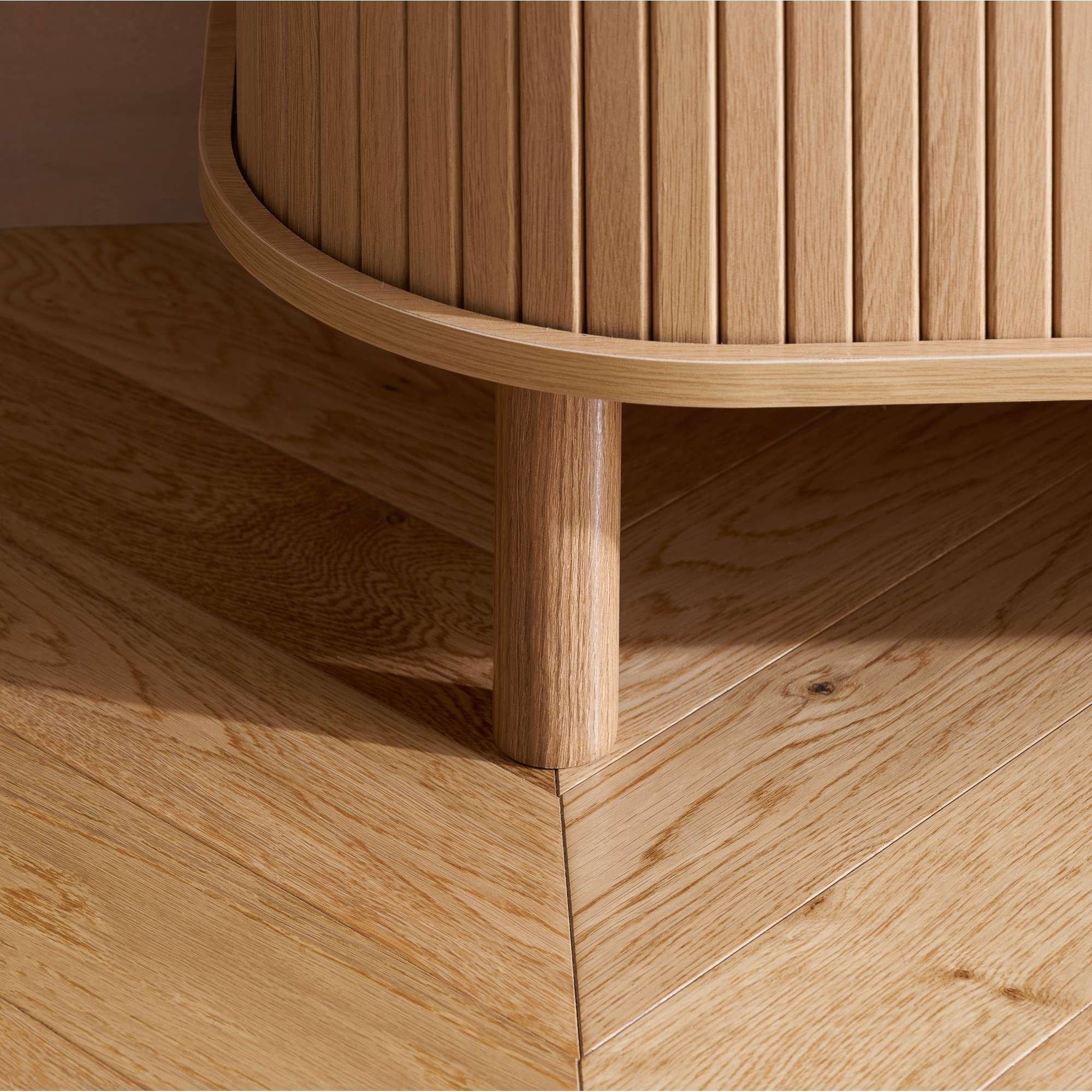 Oak - Birlea - Axel 6 Drawer Fluted Chest - 7