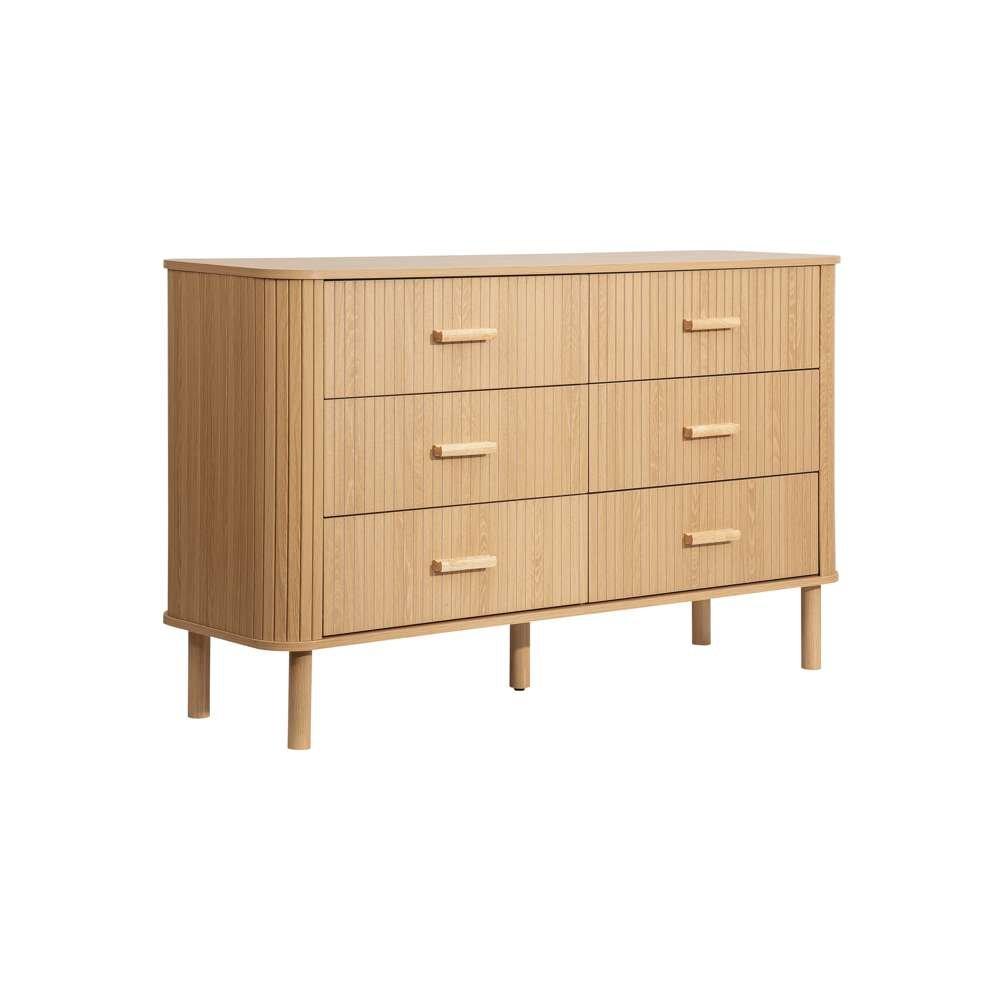 Nude - Birlea - Axel 6 Drawer Fluted Chest - 5