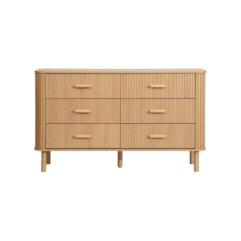 Nude - Birlea - Axel 6 Drawer Fluted Chest - 6