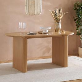 Birlea Axel Oval Fluted Dining Table