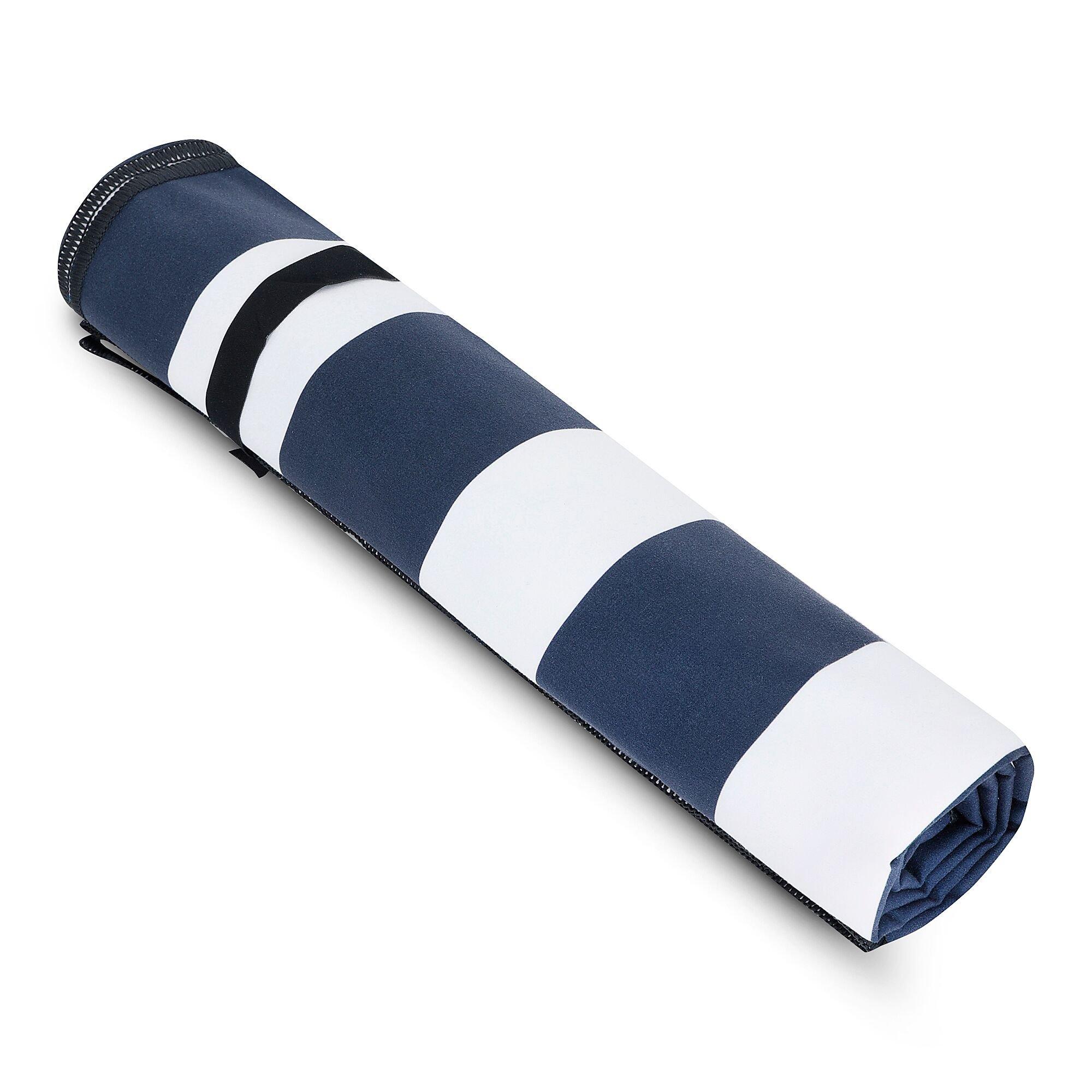 Wht/Nvystrpe - Regatta - Printed Microfibre Lightweight Beach Towel - 4