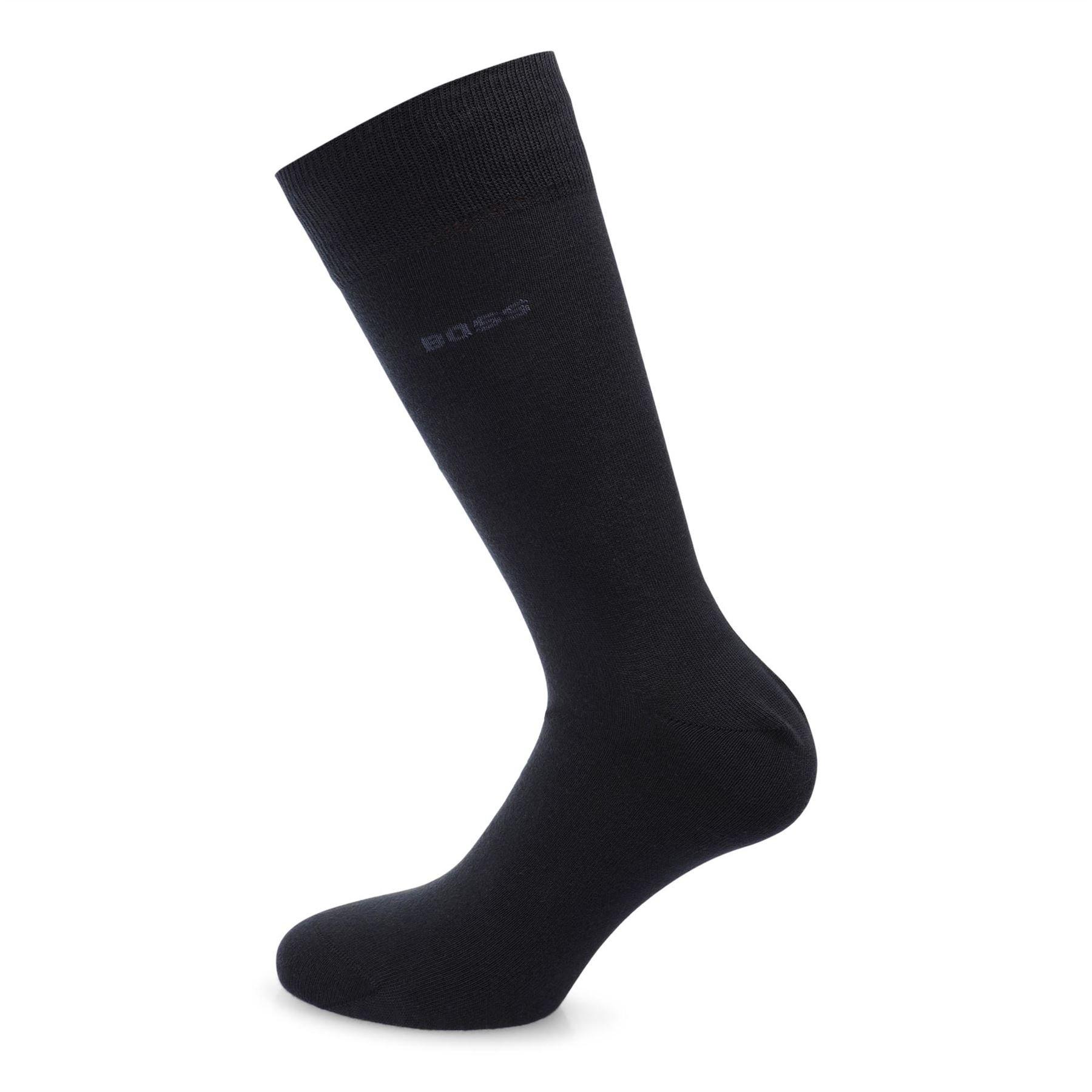 Blue - Boss - 2 Pack of Mini Pattern Socks - 4