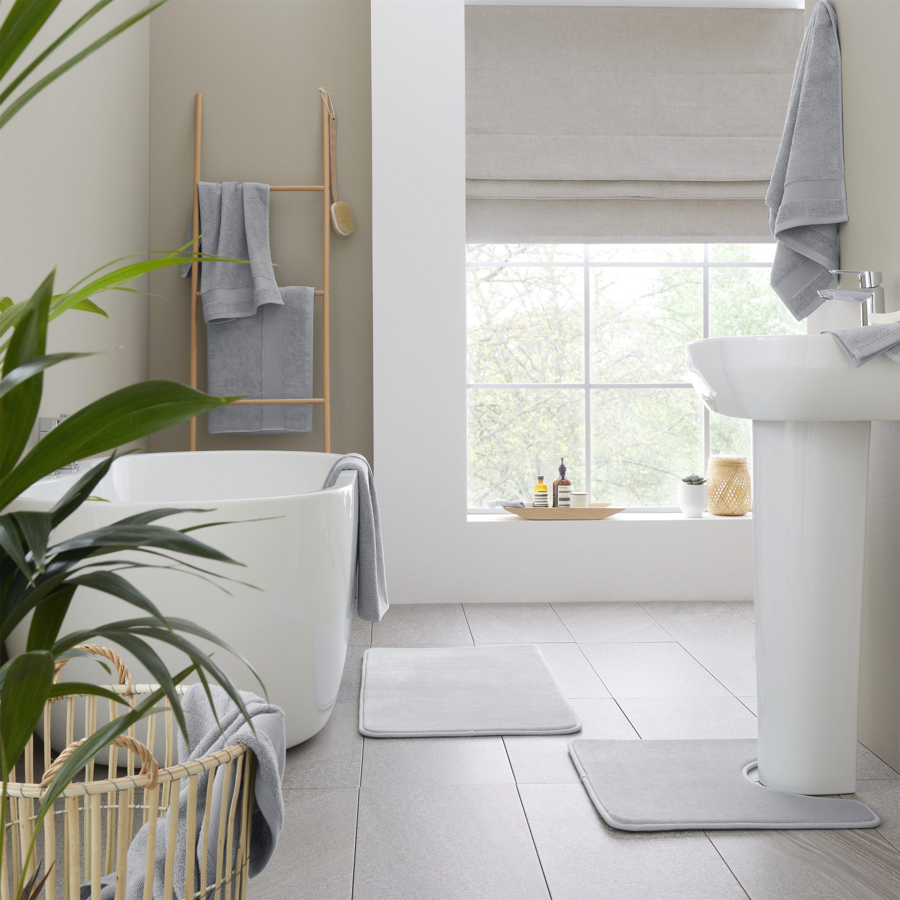 Silver Grey - Catherine Lansfield - Anti-Bacterial Cotton Towel - 4