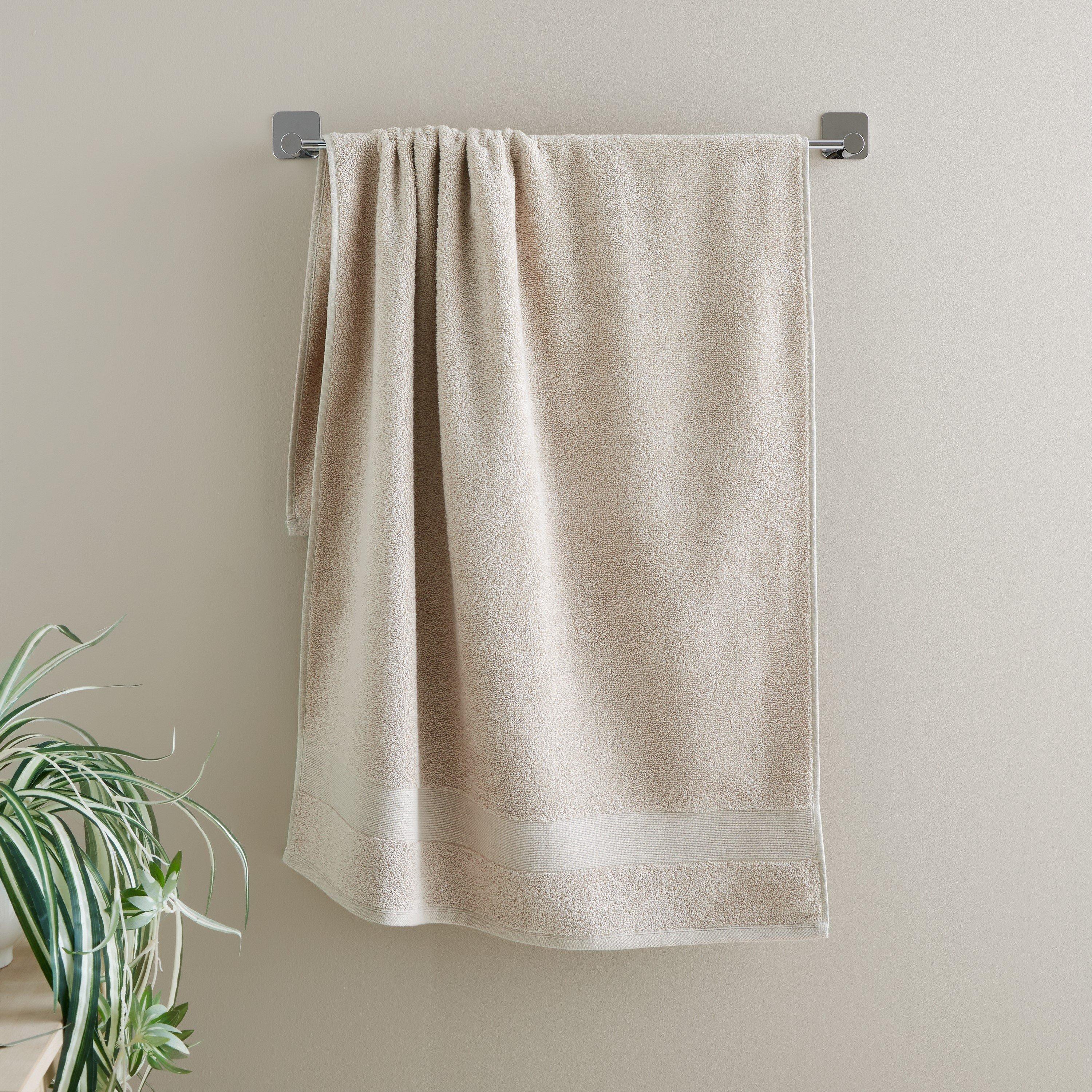 Catherine Lansfield  Anti-Bacterial Cotton Towel - Natural - Bath Towel