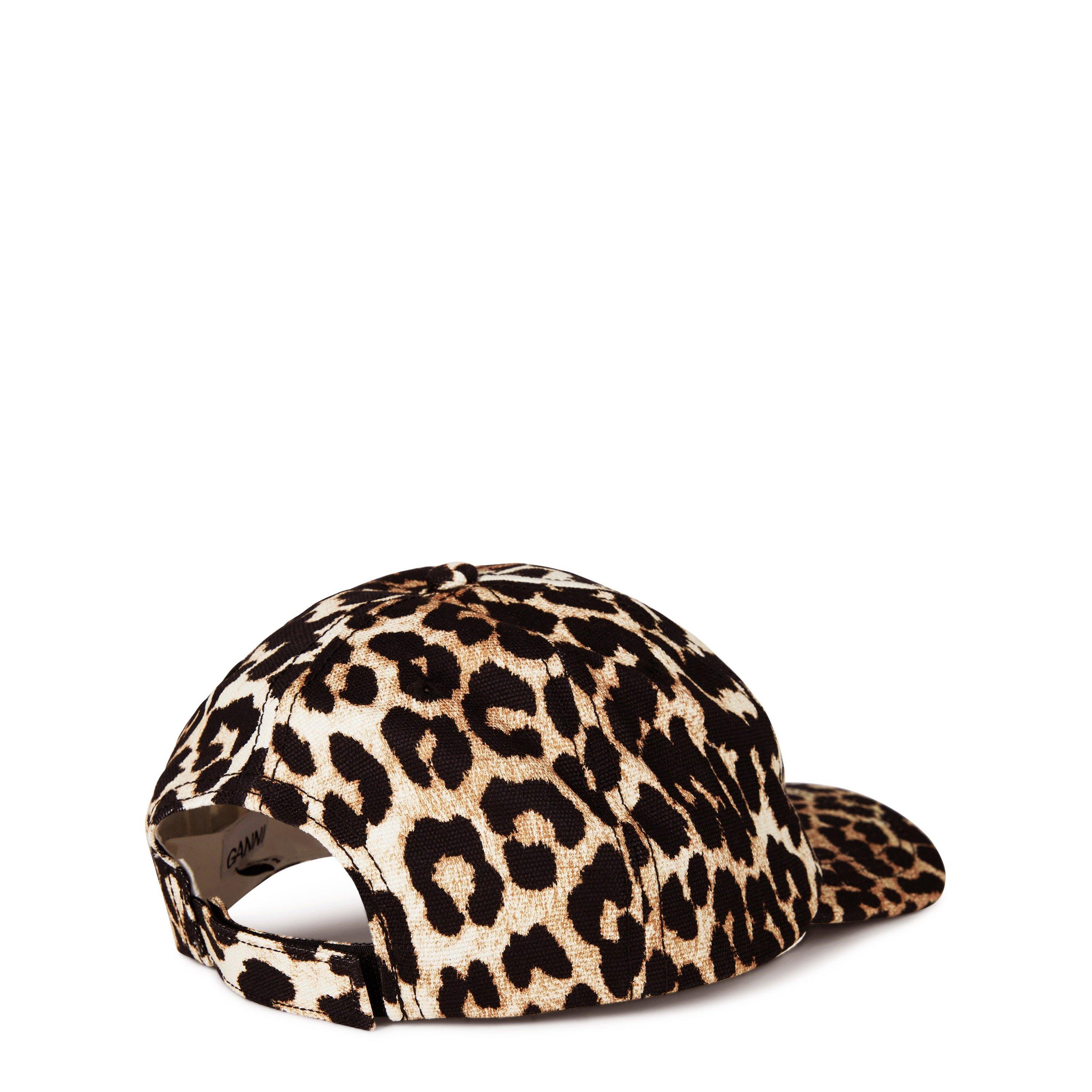 Leopard - Ganni - Women's Cotton Baseball Cap - 6