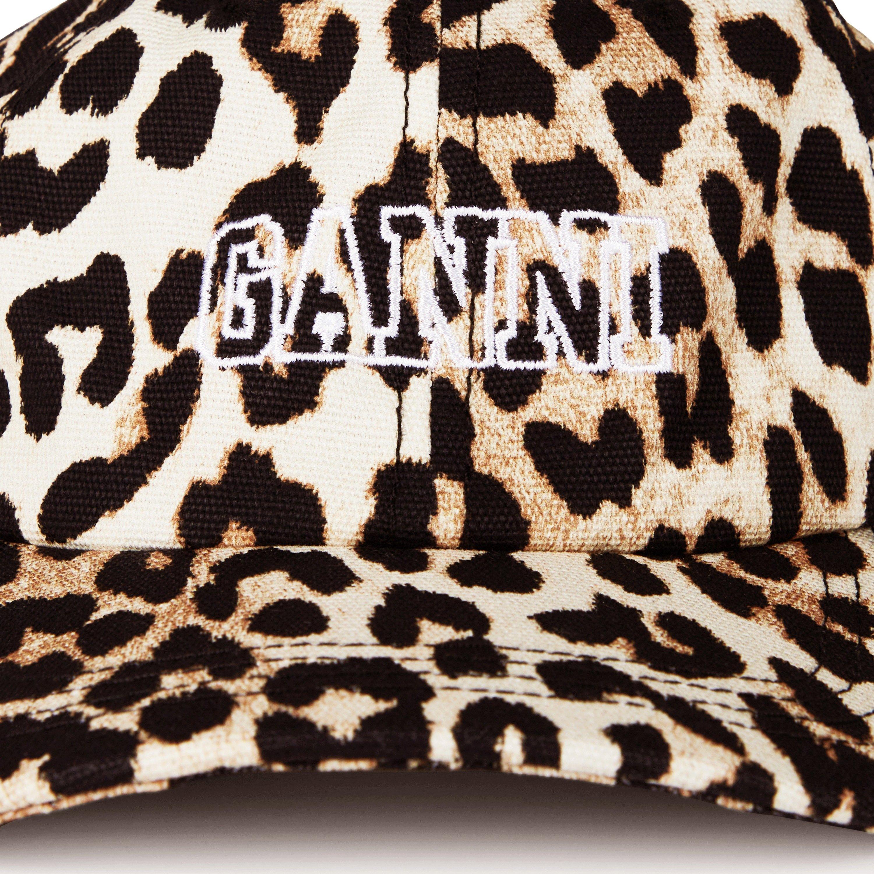 Leopard - Ganni - Women's Cotton Baseball Cap - 7