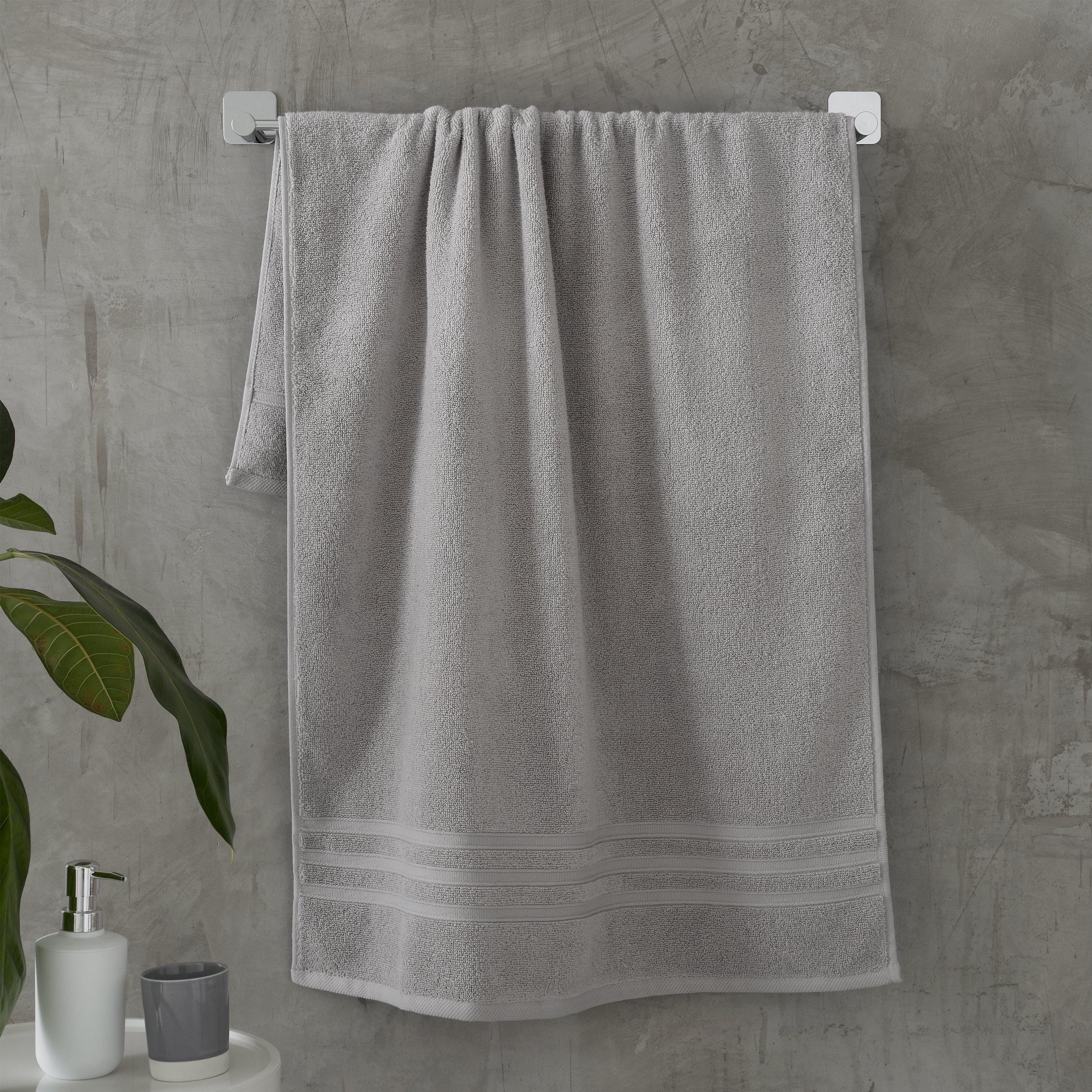 Catherine Lansfield  Grey Zero Twist Cotton Towel in Size Hand Towel, Sports Direct - Image 4