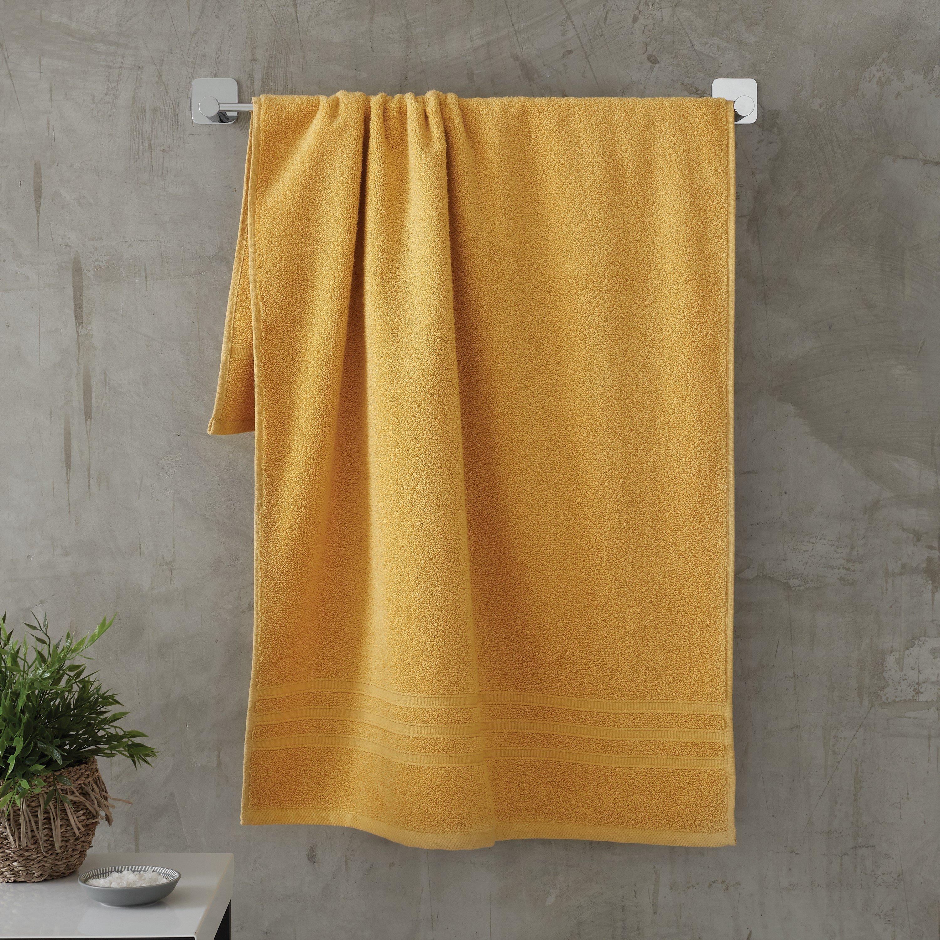 Catherine Lansfield  Zero Twist Cotton Towel - Ochre - B/Sheet x2