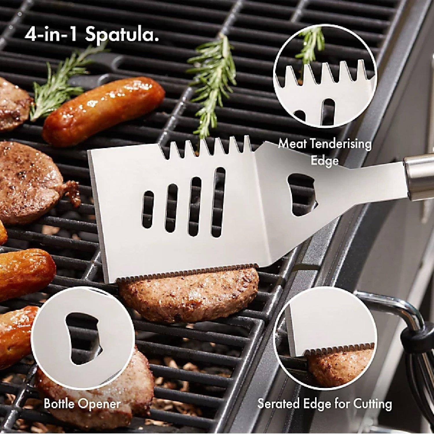 Silver - VonHaus - VonHaus BBQ Tool Set with Case 25Pcs - 3