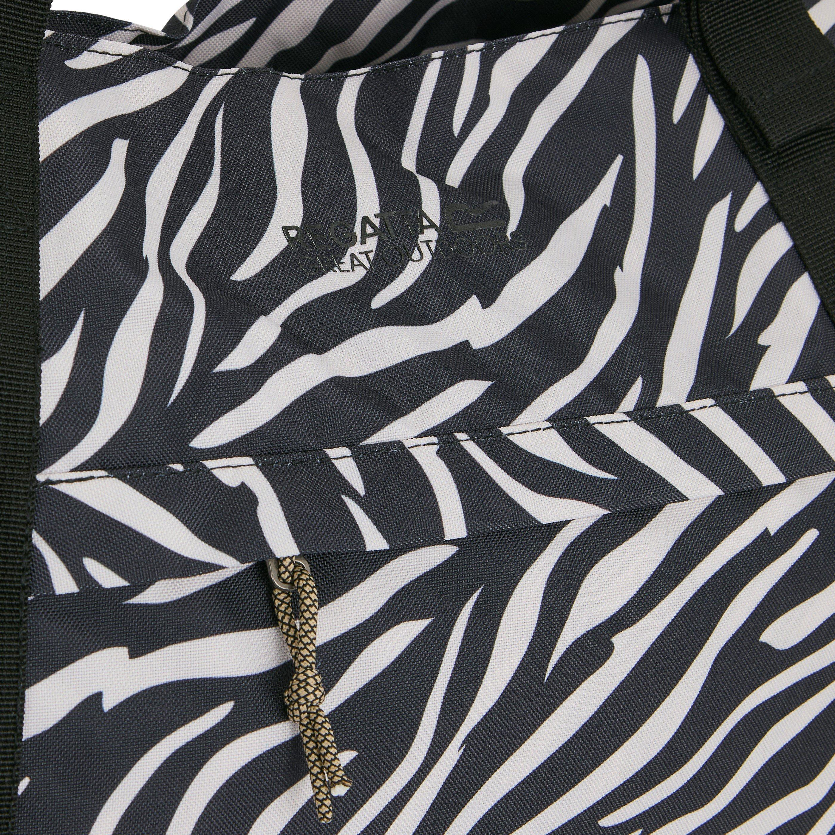 Blk/Whtzebra - Regatta - Boulder Water-Repellent Tote Bag - 5