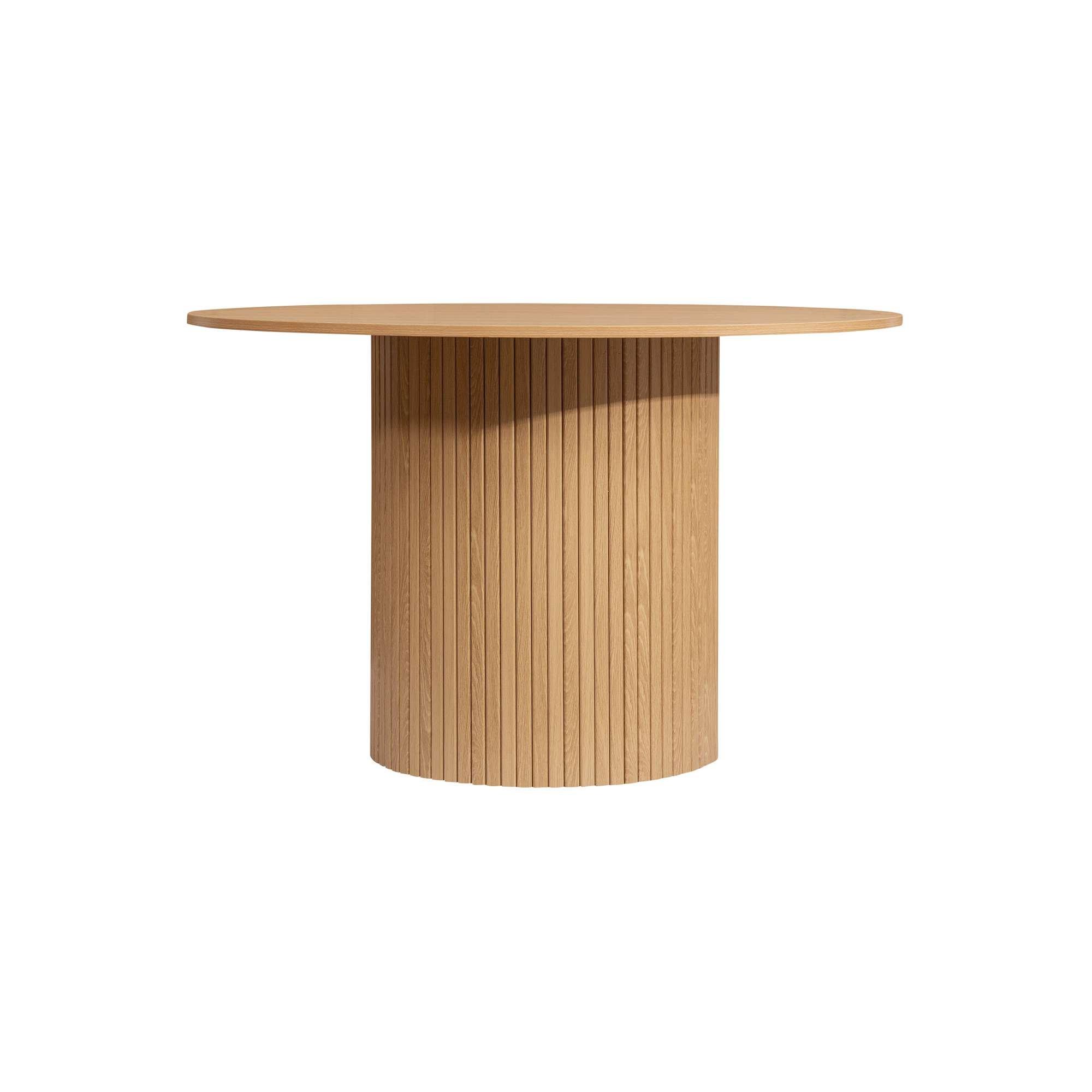 Brown - Birlea - Axel Round Fluted Dining Table - 5