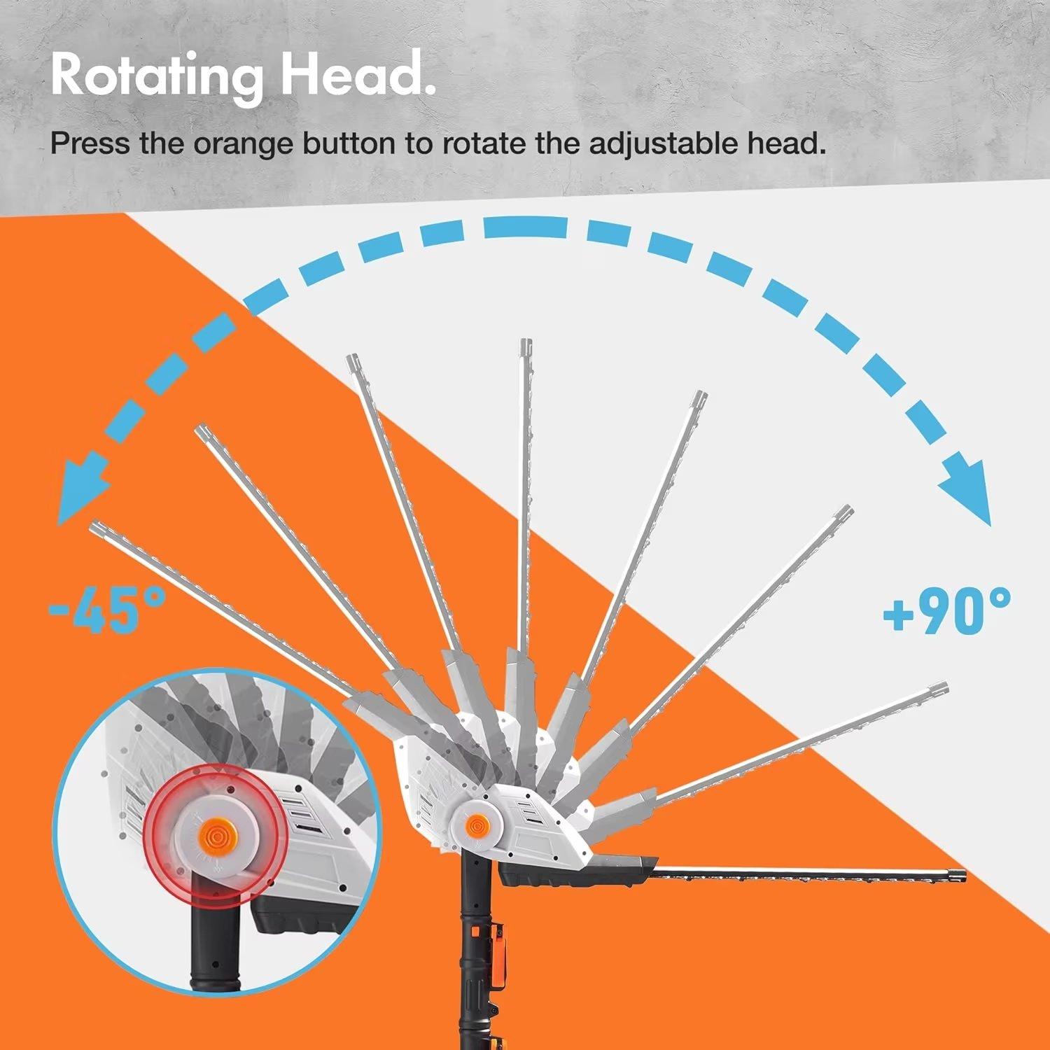 Grey - VonHaus - VonHaus - G-series Cordless Pole Trimmer - 6