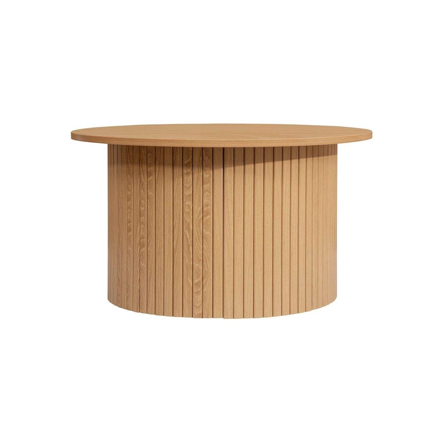 Brown - Birlea - Axel Round Fluted Coffee Table - 7