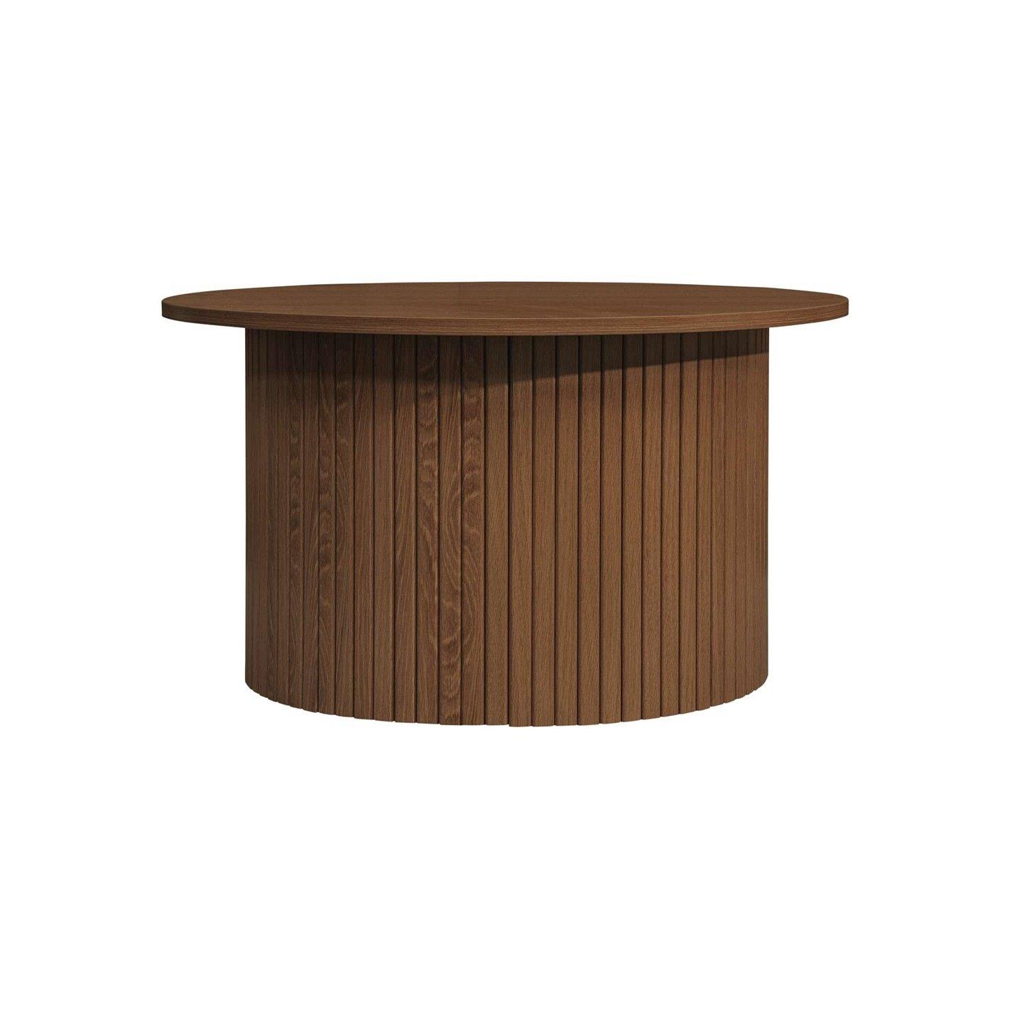 Brown - Birlea - Axel Round Fluted Coffee Table - 8