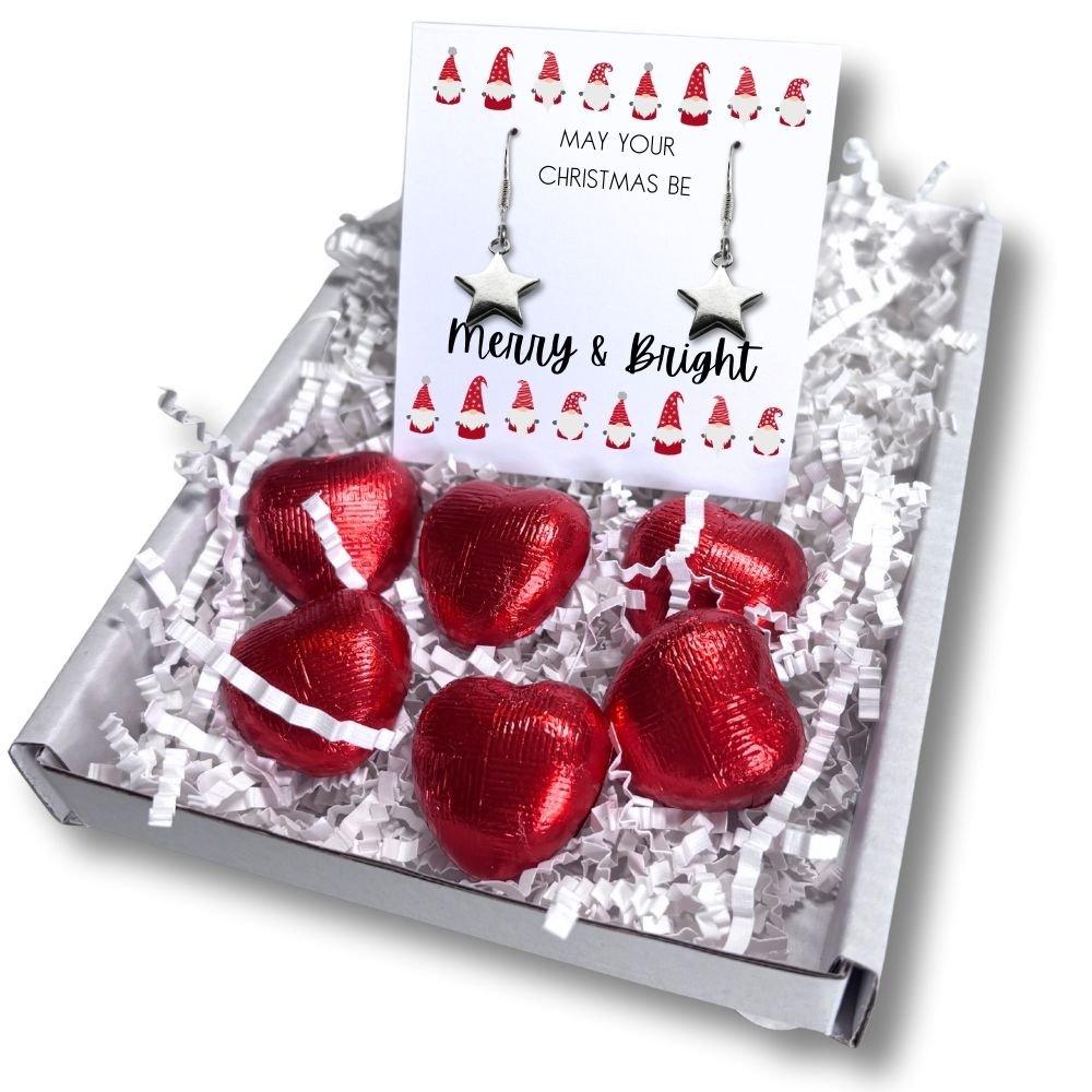 Silver - Aye Do Gifts - Merry&Bright Christmas MiniGiftHamper Star Earring - 1