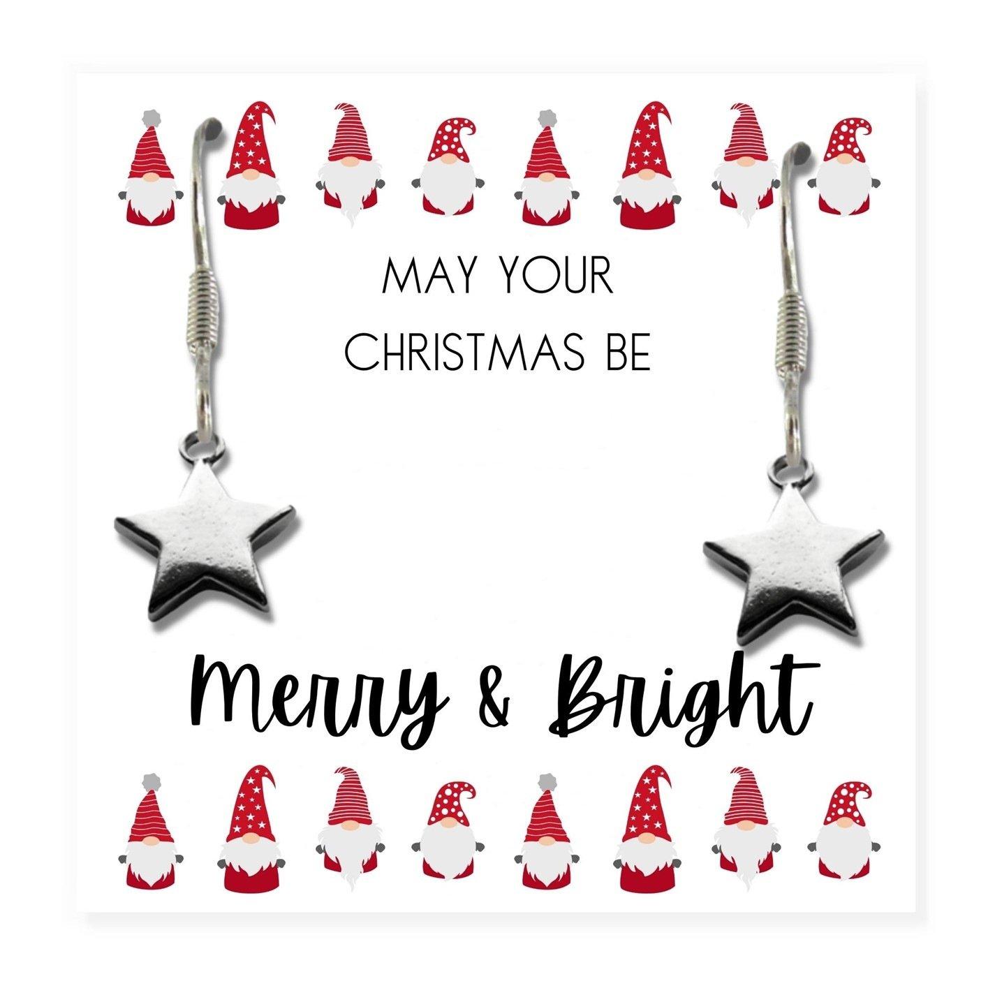 Silver - Aye Do Gifts - Merry&Bright Christmas MiniGiftHamper Star Earring - 2