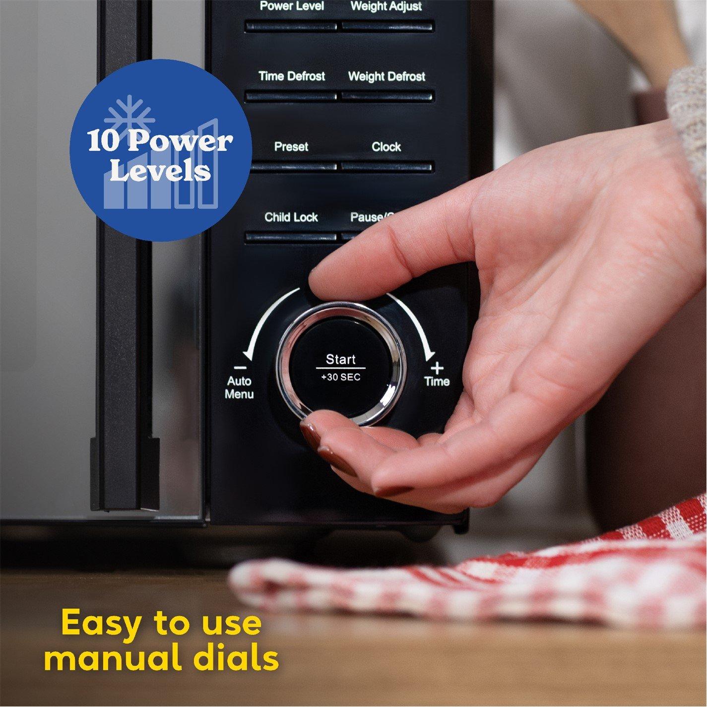 Black - Russell Hobbs - RHM1736B 17L 700W Digital Microwave in Black - 6
