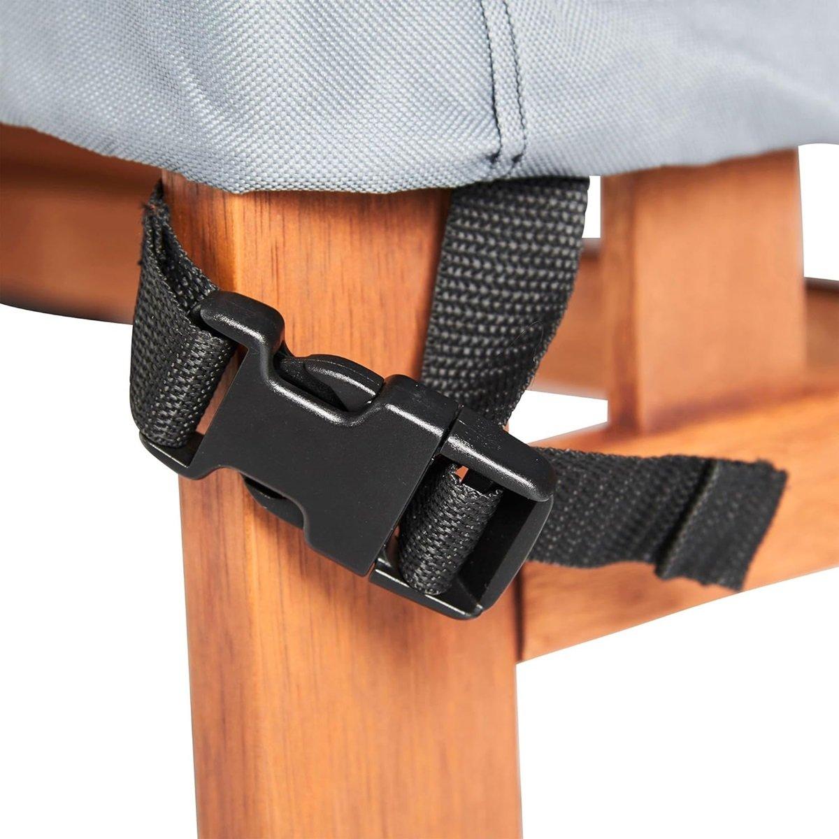 Grey - VonHaus - Single Garden Seat Cover - 8