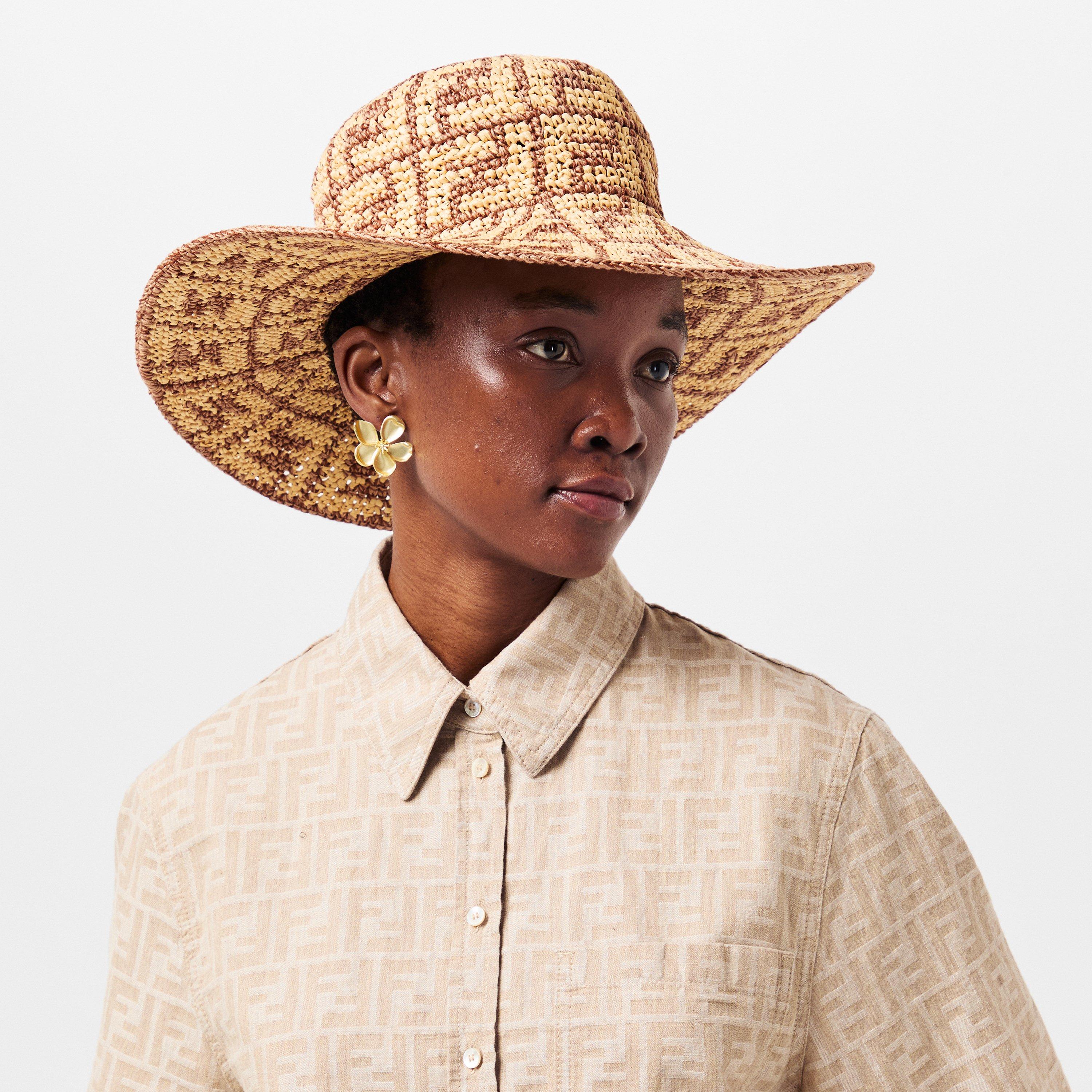 Beige - Fendi - Women's Capello Floppy Hat - 3