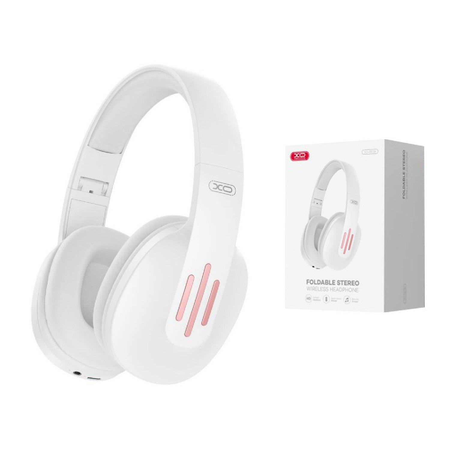 White - XO - XO - Adjustable Bluetooth Headphones - 1