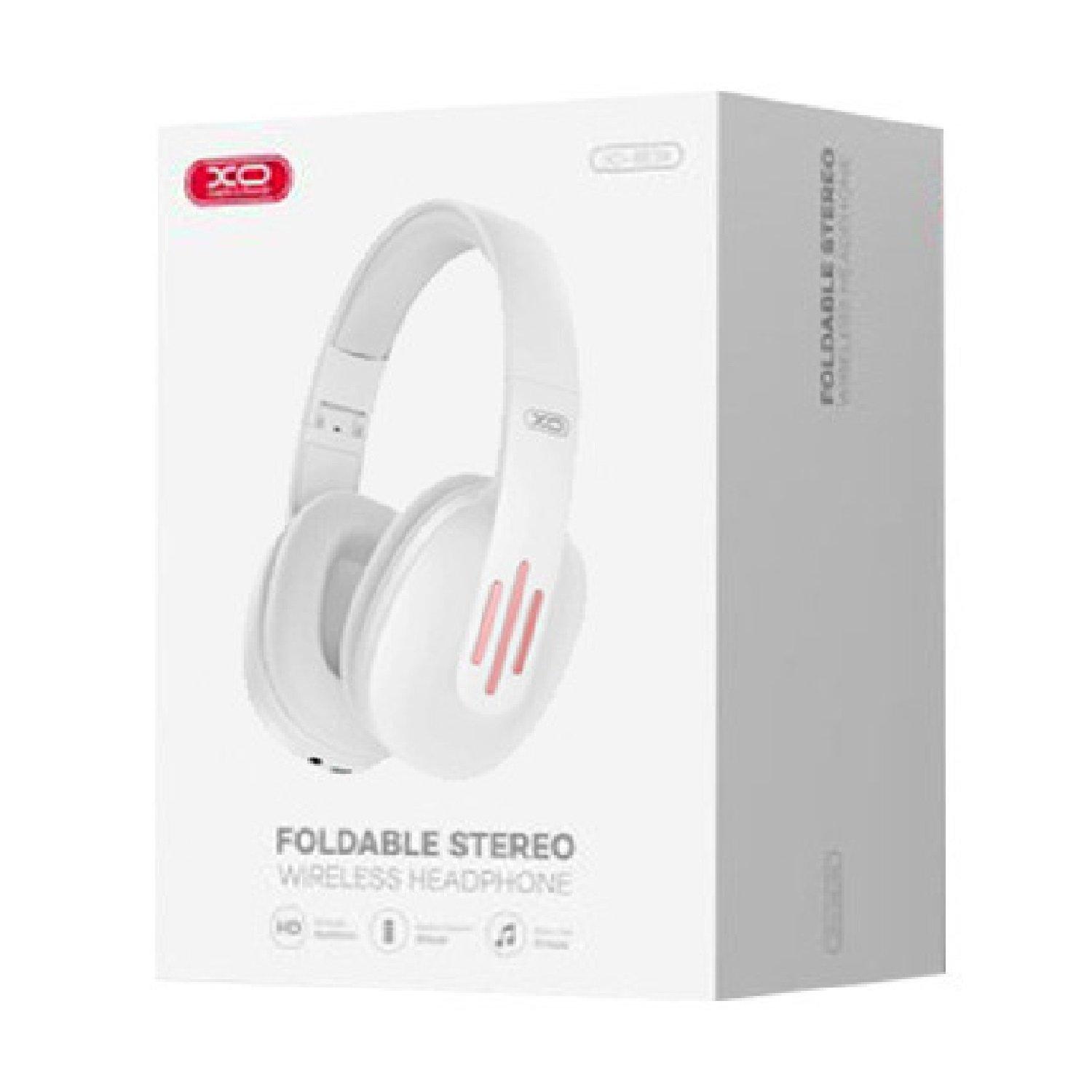 White - XO - XO - Adjustable Bluetooth Headphones - 5