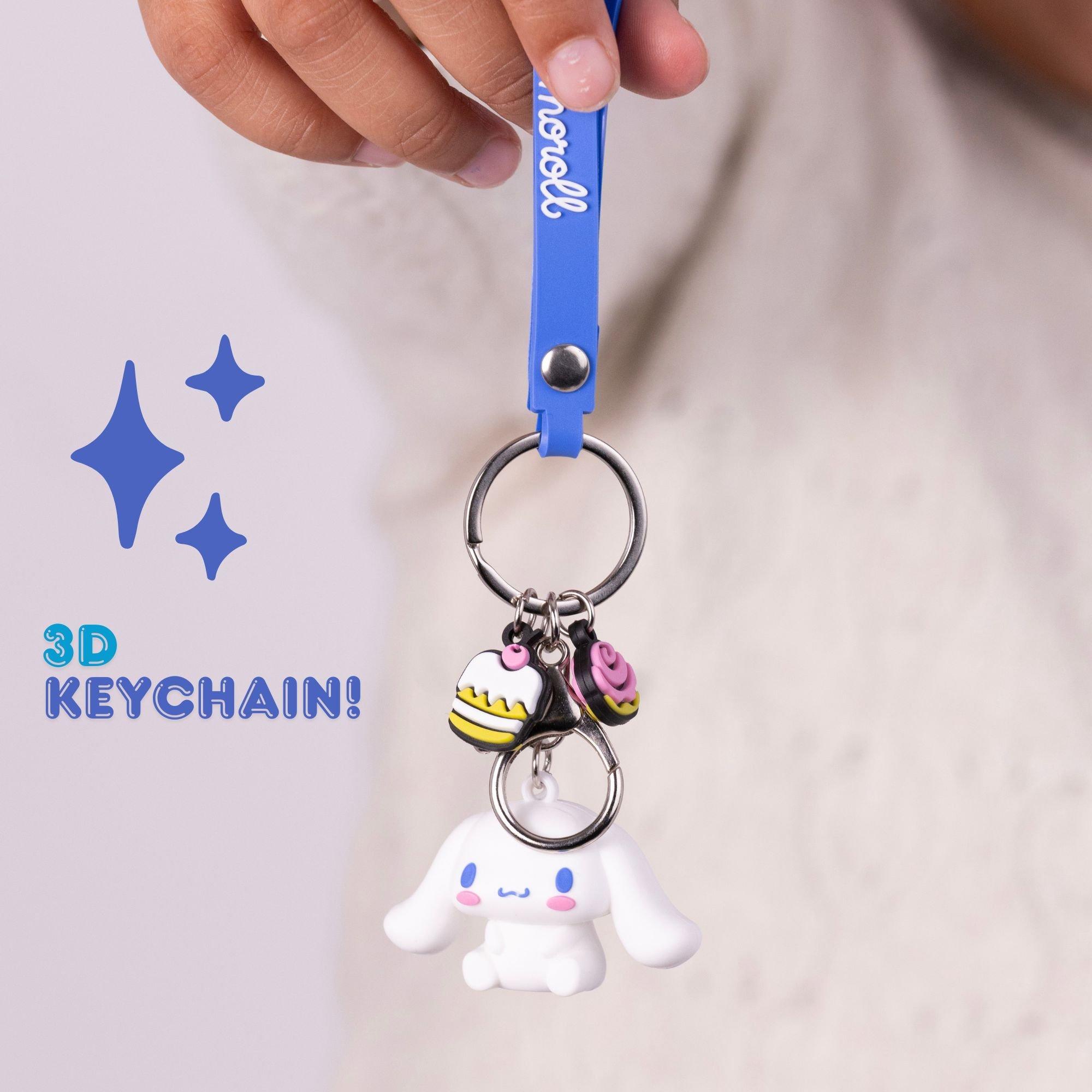 White - Hello Kitty - Cinnamoroll Keychain - 2