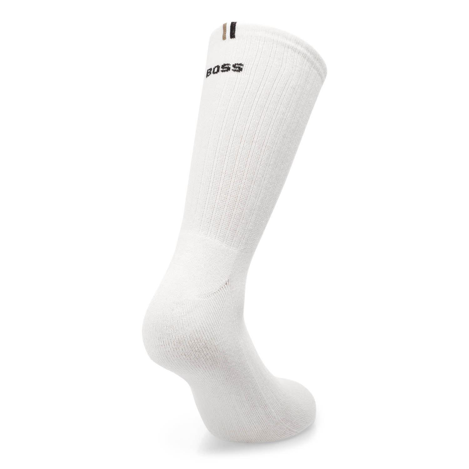 Red - Boss - 2 Pack of Quarter Length Socks with Logo Details - 3