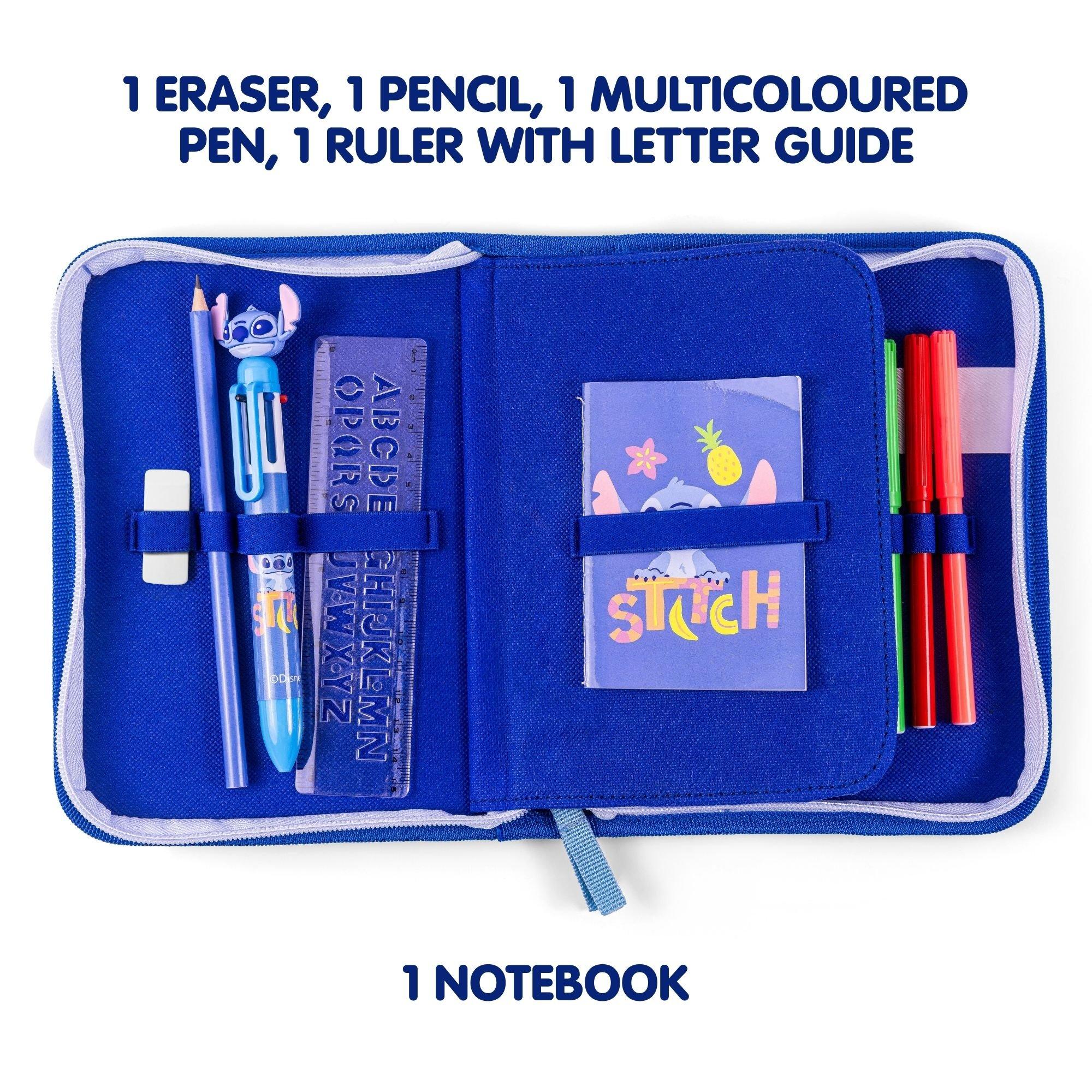 Blue - Disney Stitch - Stitch Pencil Case Set - 3