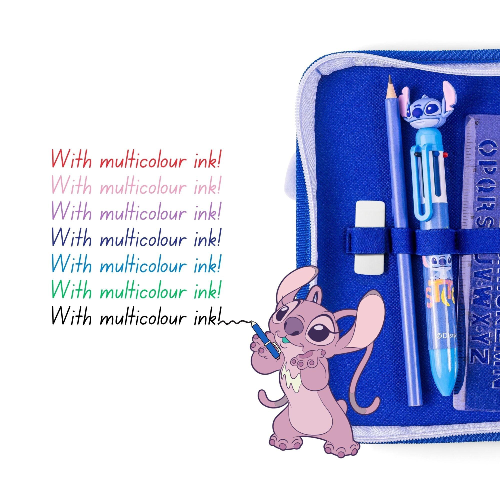 Blue - Disney Stitch - Stitch Pencil Case Set - 4