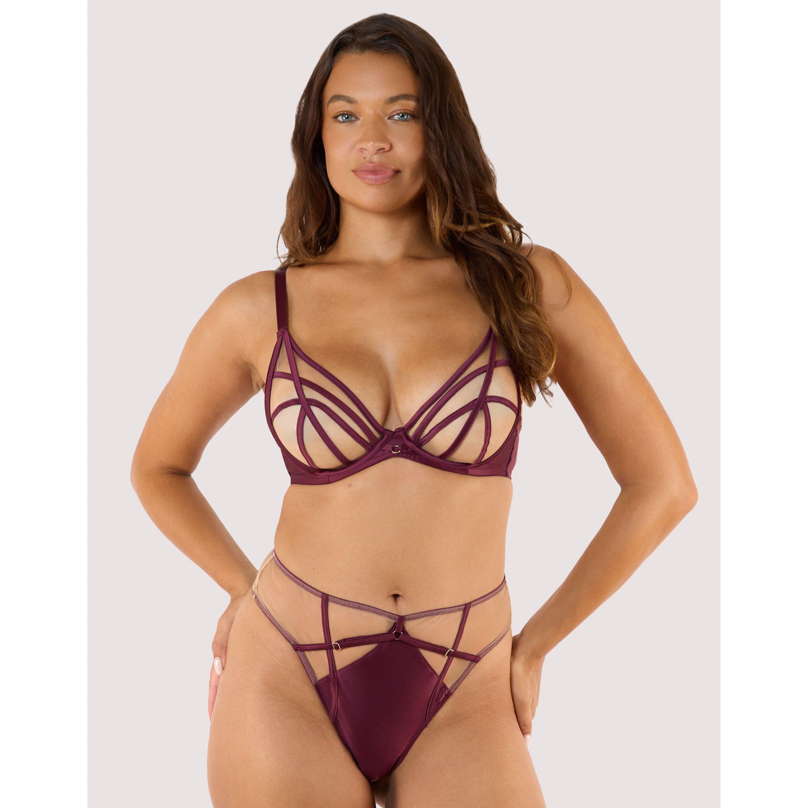 Wine - Playful Promises - Ramona Wine High Waist Thong - 3