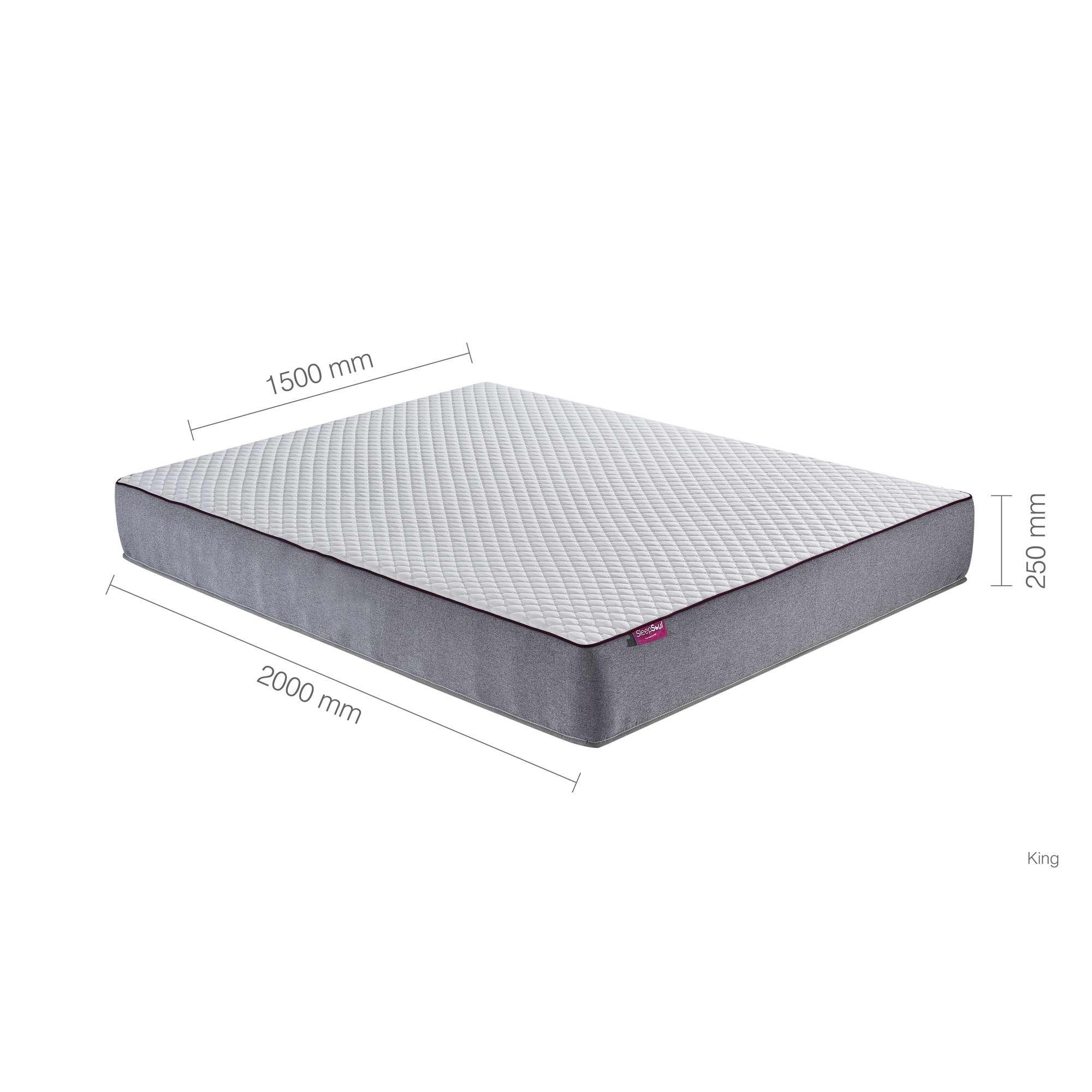White - SleepSoul - SleepSoul Paradise Small Double Mattress - 12