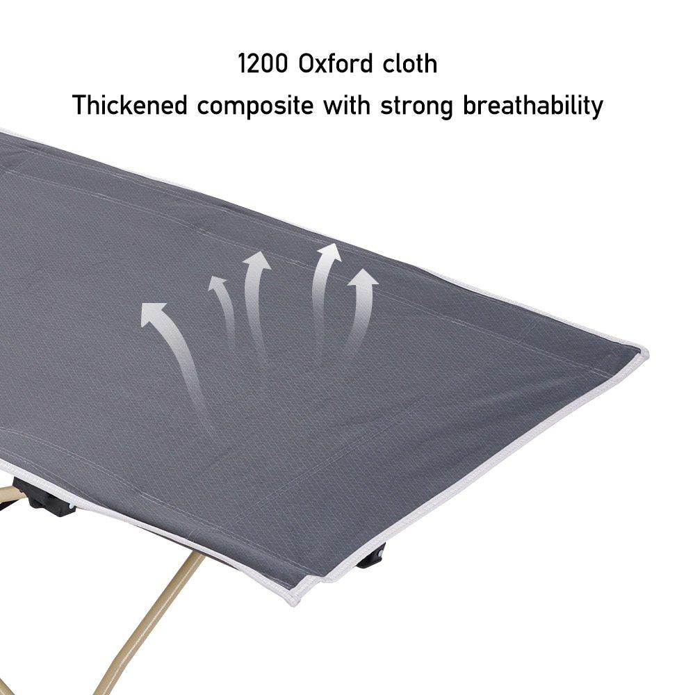 Dark Grey - Breeins - Portable Folding Camping bed - 15