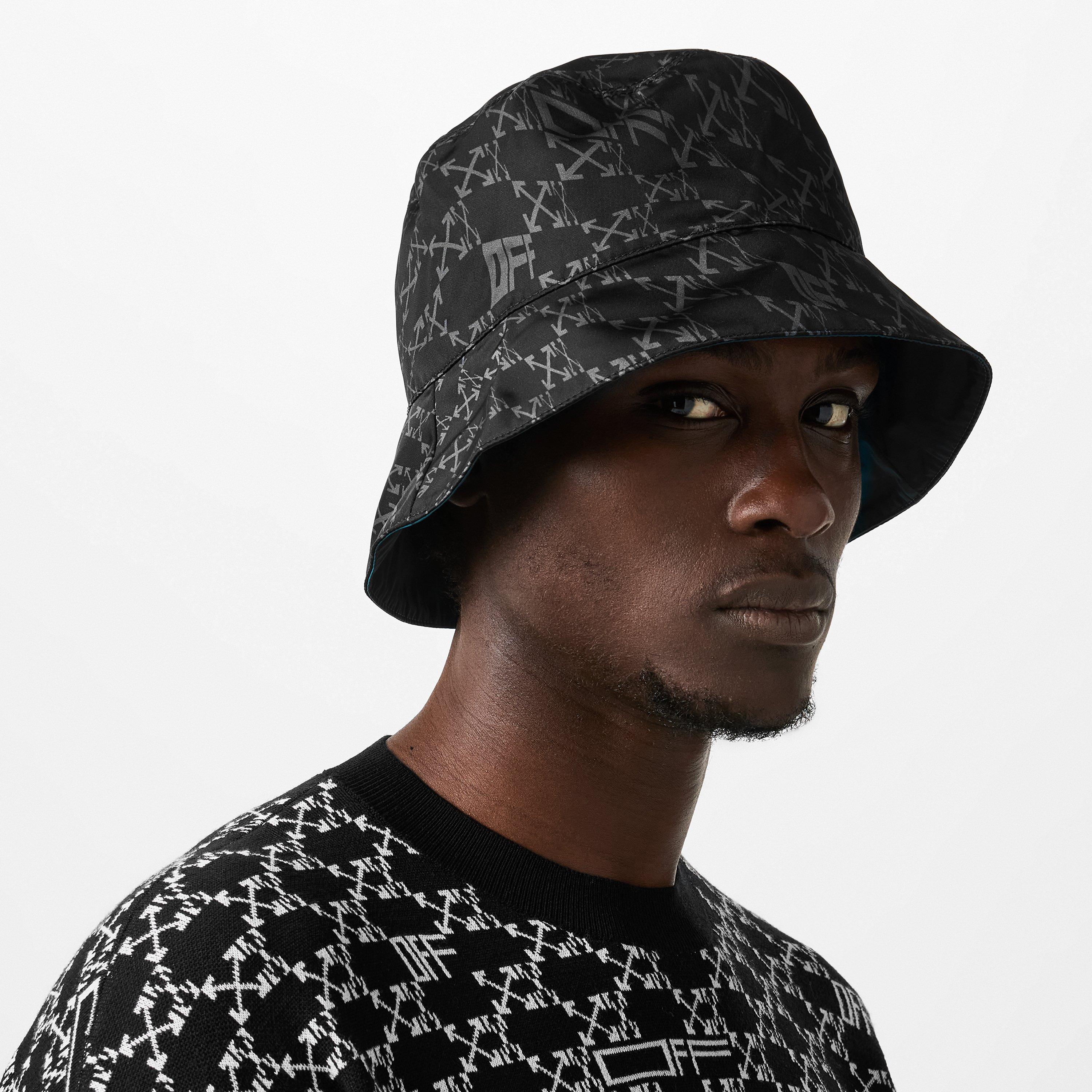Black 1007 - Off White - Reversible Monogram Bucket Hat - 2
