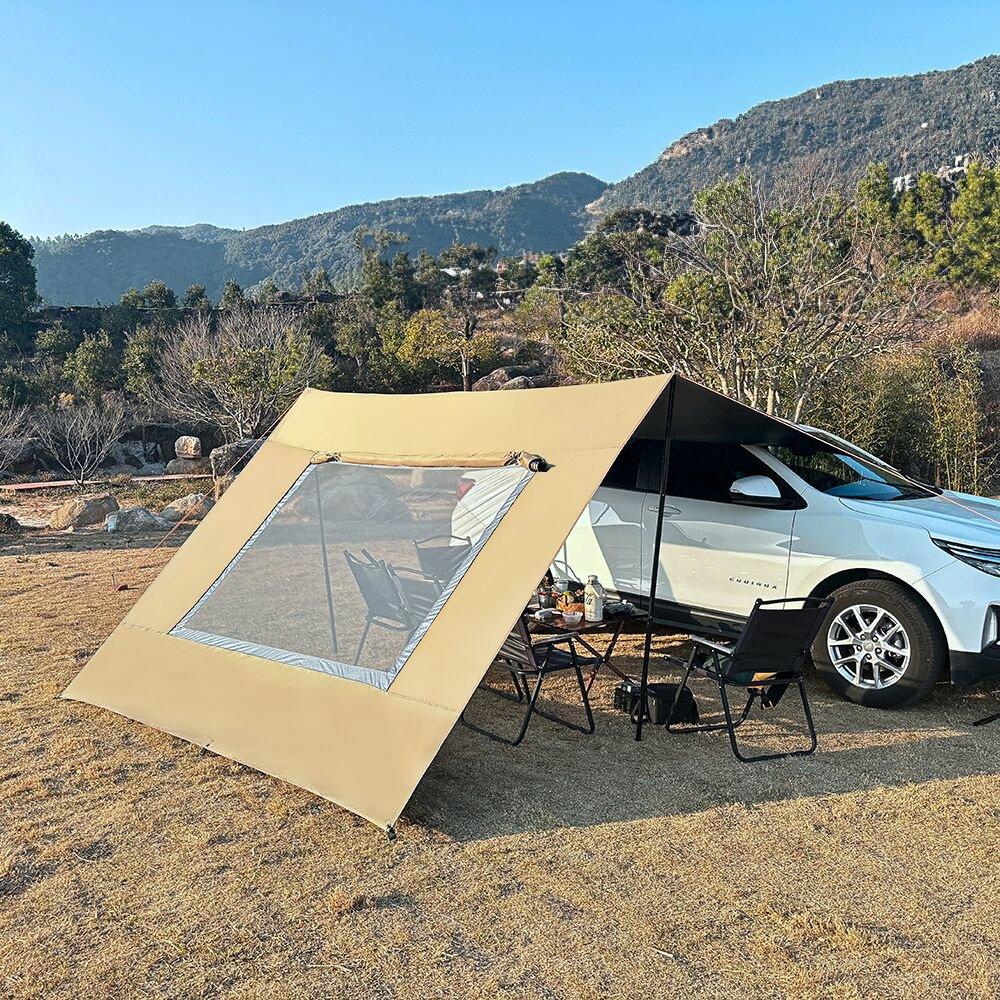 Black - Breeins - Car Side Awning Tent - 1